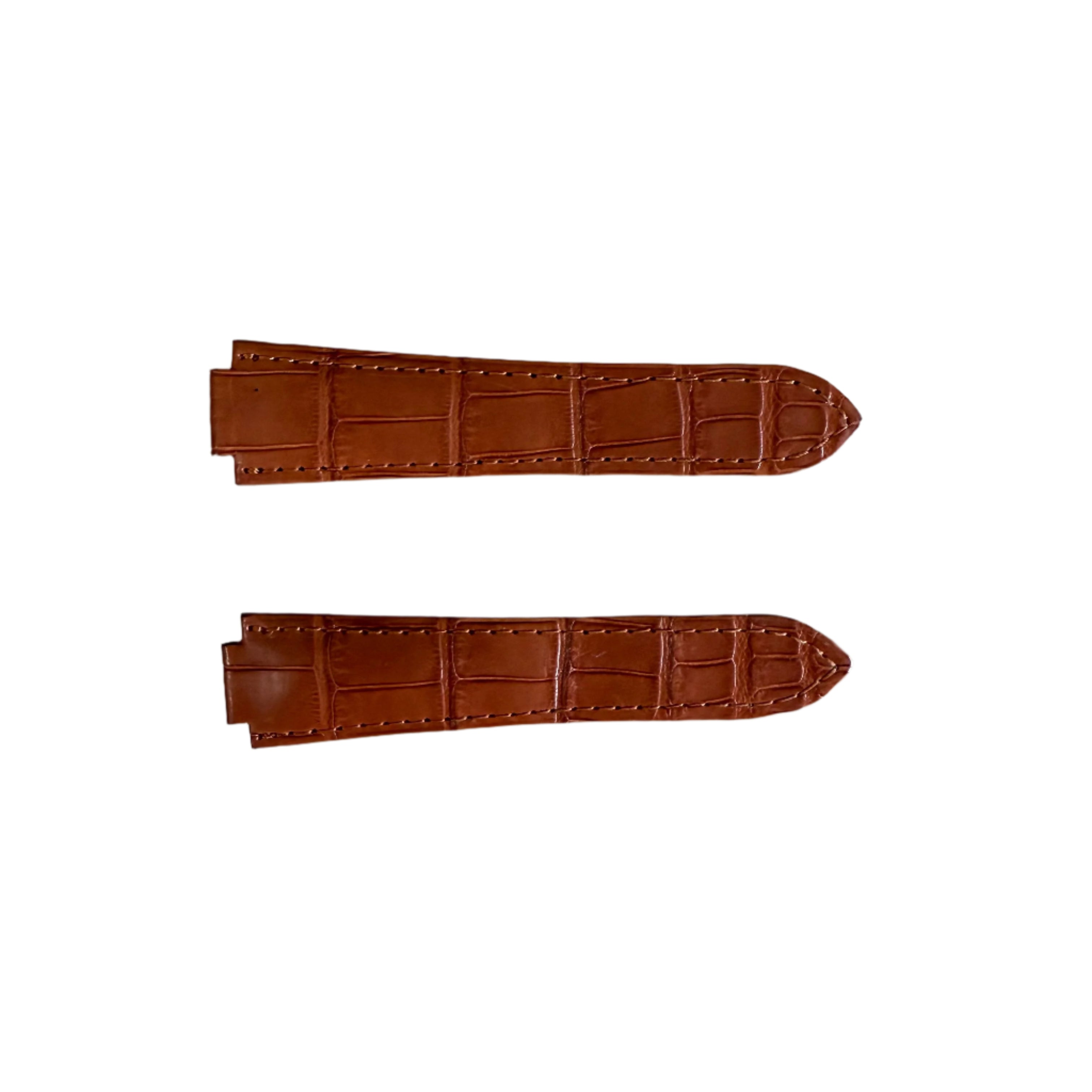 Authentic Cartier Ballon Bleu Brown Alligator Watch Strap Band 22mm KD2SXK12