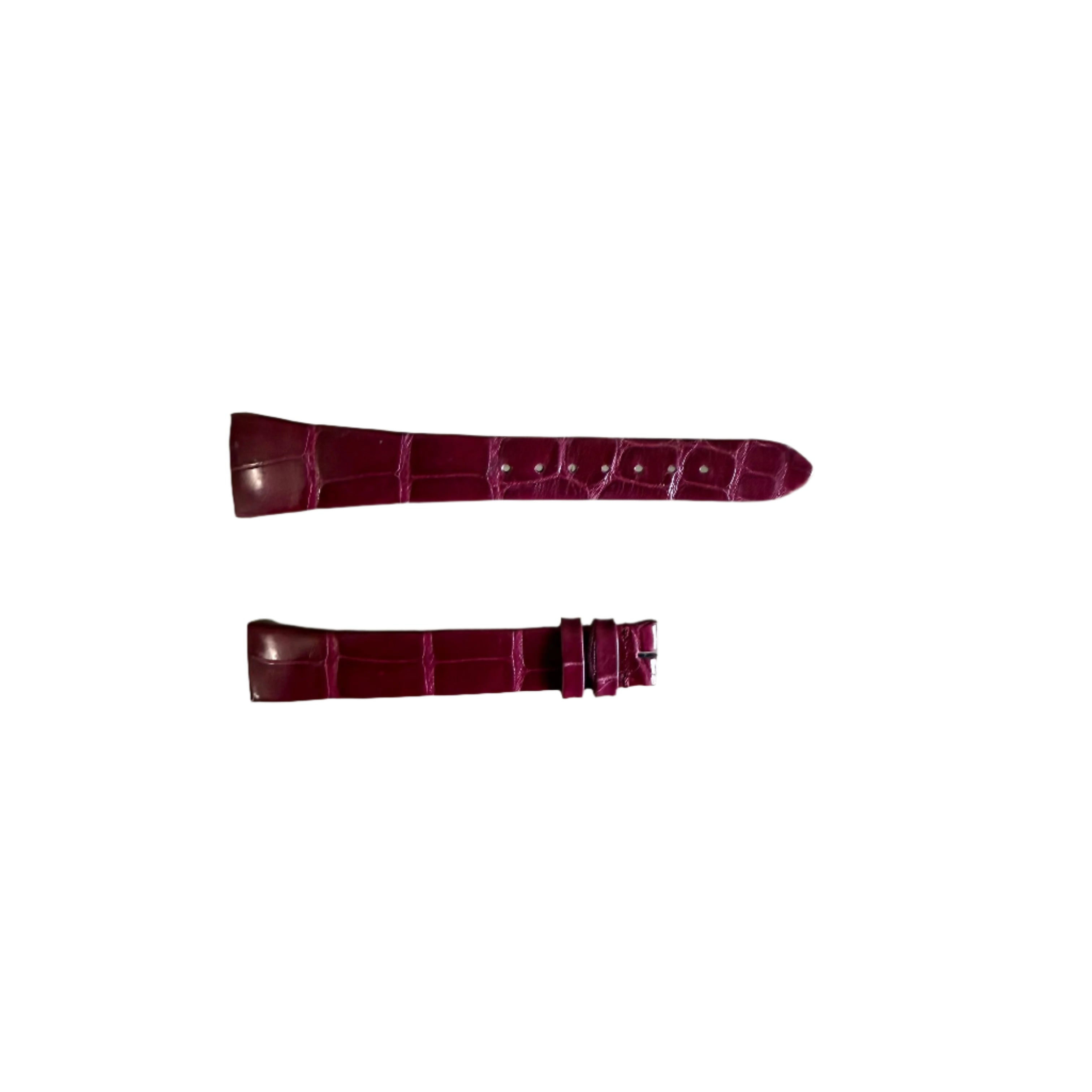 Authentic Cartier Red Alligator Quick Release Watch Strap Band 15mm KD2AAY08