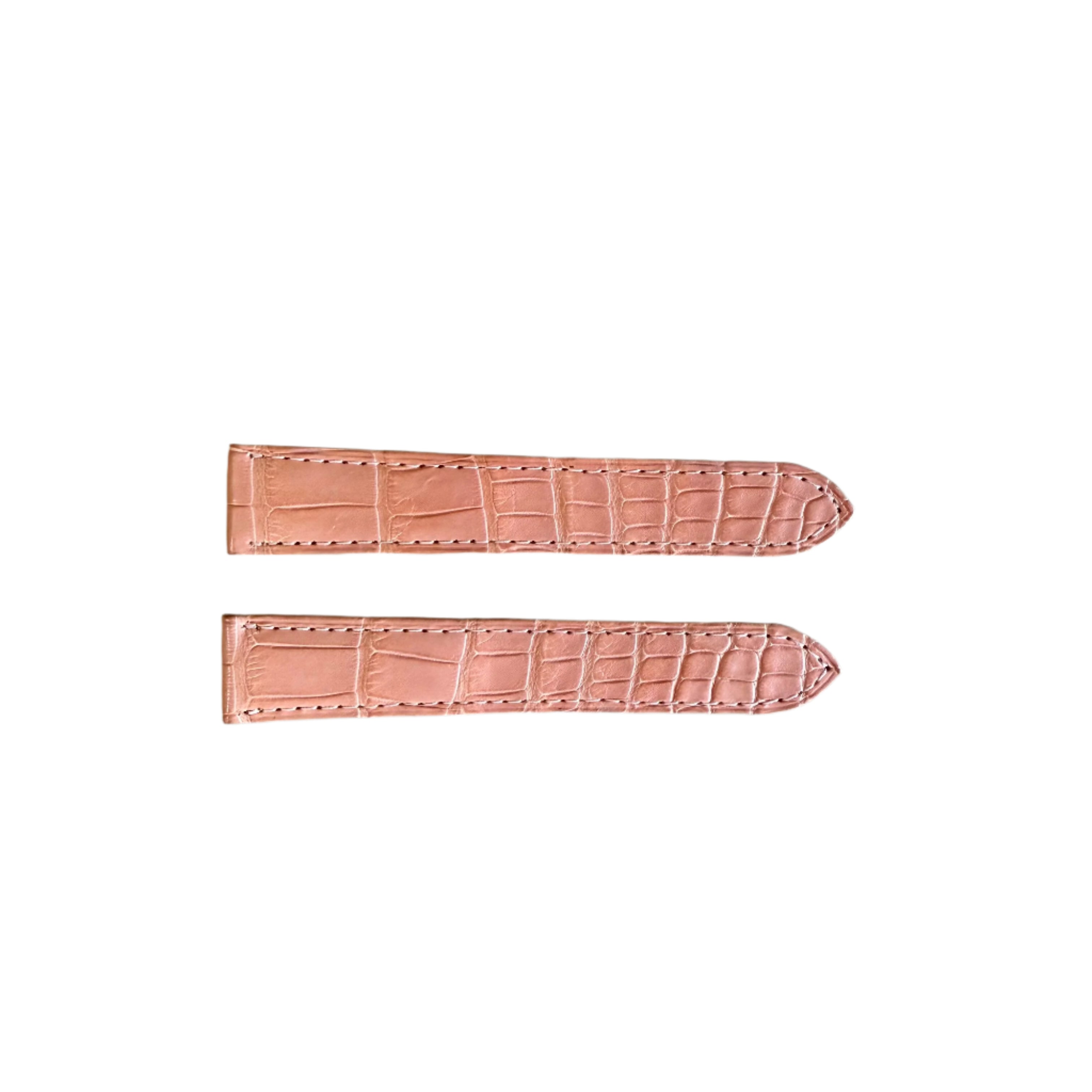 Authentic Cartier Peach Alligator Watch Strap Band 18mm KD25XM69