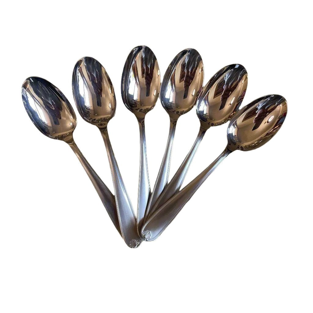 Christofle Marot Dessert Oval Soup Spoon Set of 6