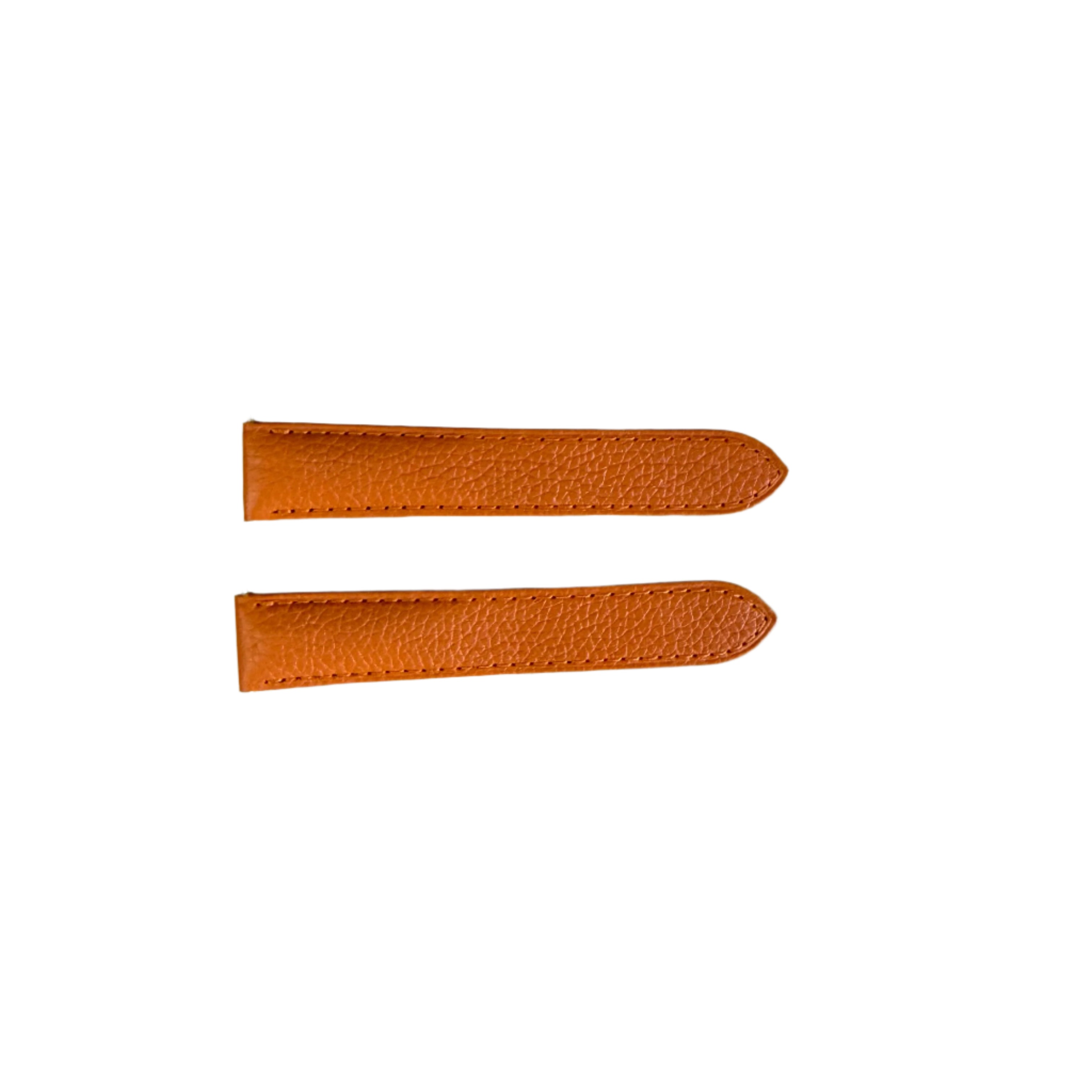 Authentic Cartier Orange Leather Watch Strap Band 18mm KD6UXAFG