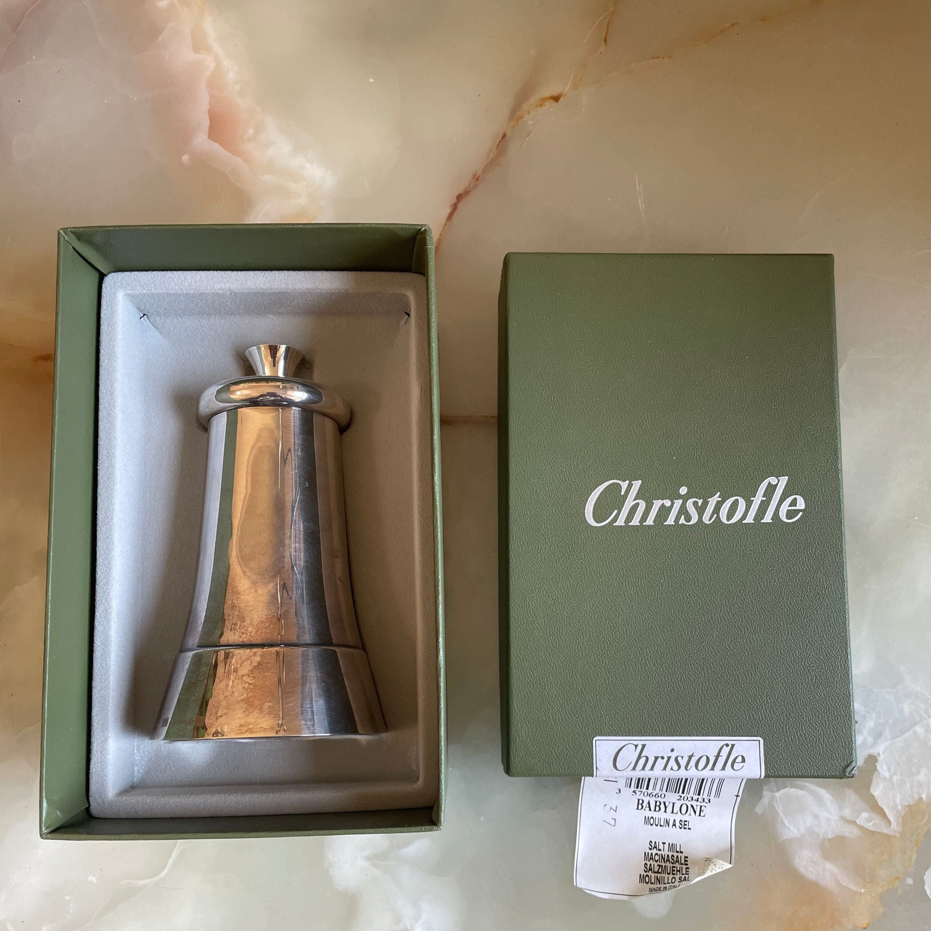 Christofle Babylone Silver Plated Salt Mill