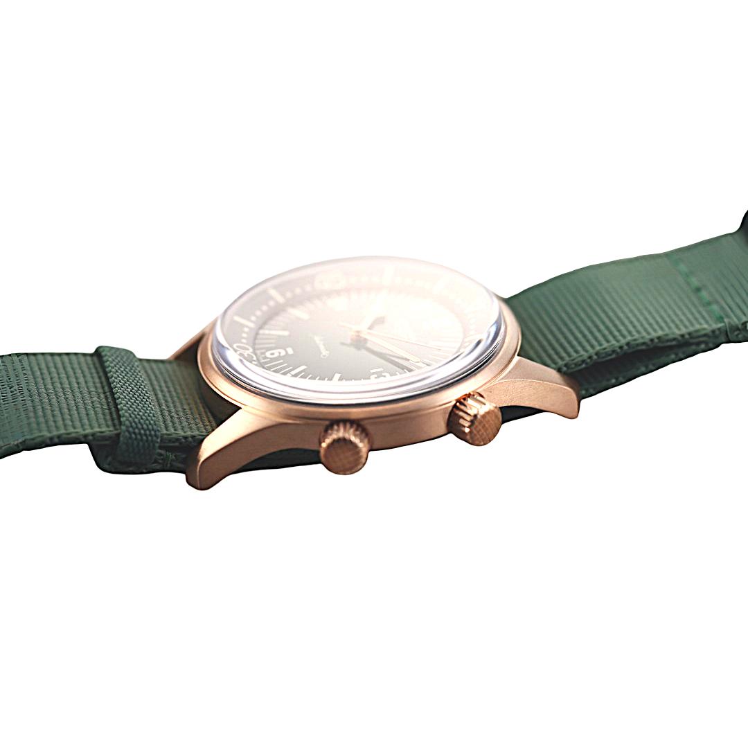 Longines Legend Diver Bronze Titanium Automatic Green Dial Watch L37741502