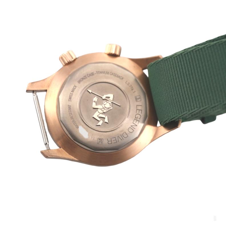 Longines Legend Diver Bronze Titanium Automatic Green Dial Watch L37741502