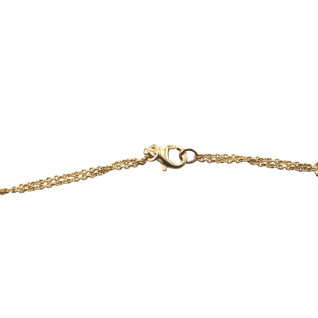 14k Gold Opal Diamond Necklace