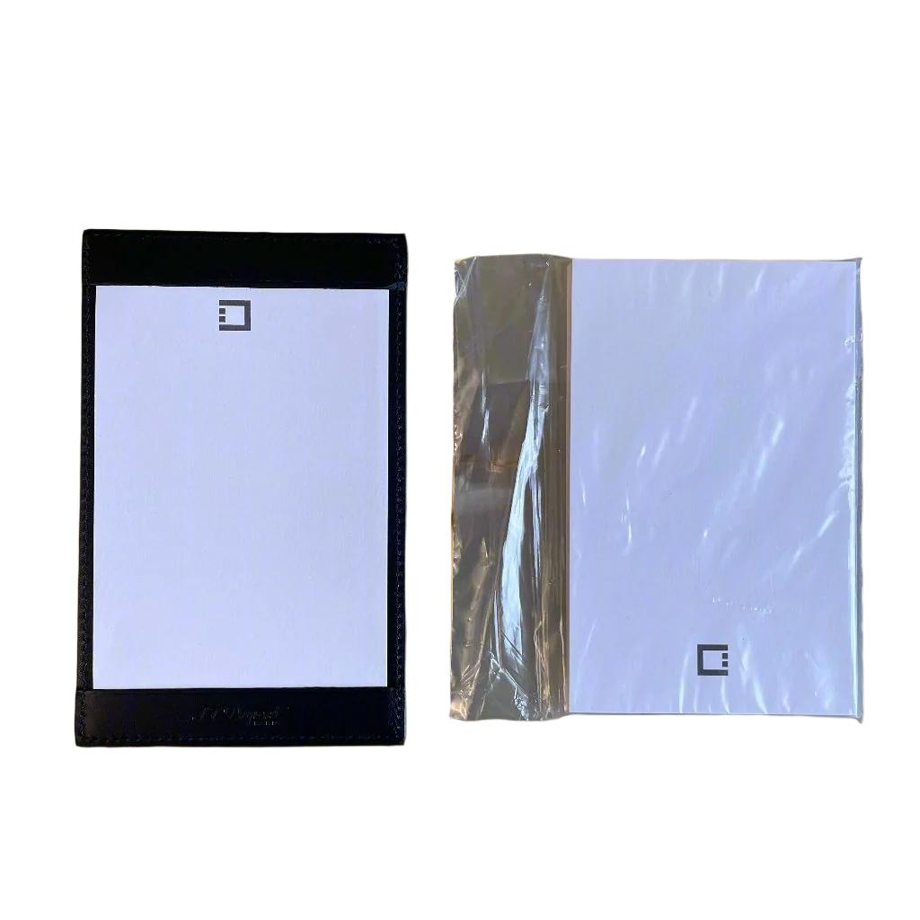 S.T. Dupont Black Pocket Size Leather Notepad 095021DC