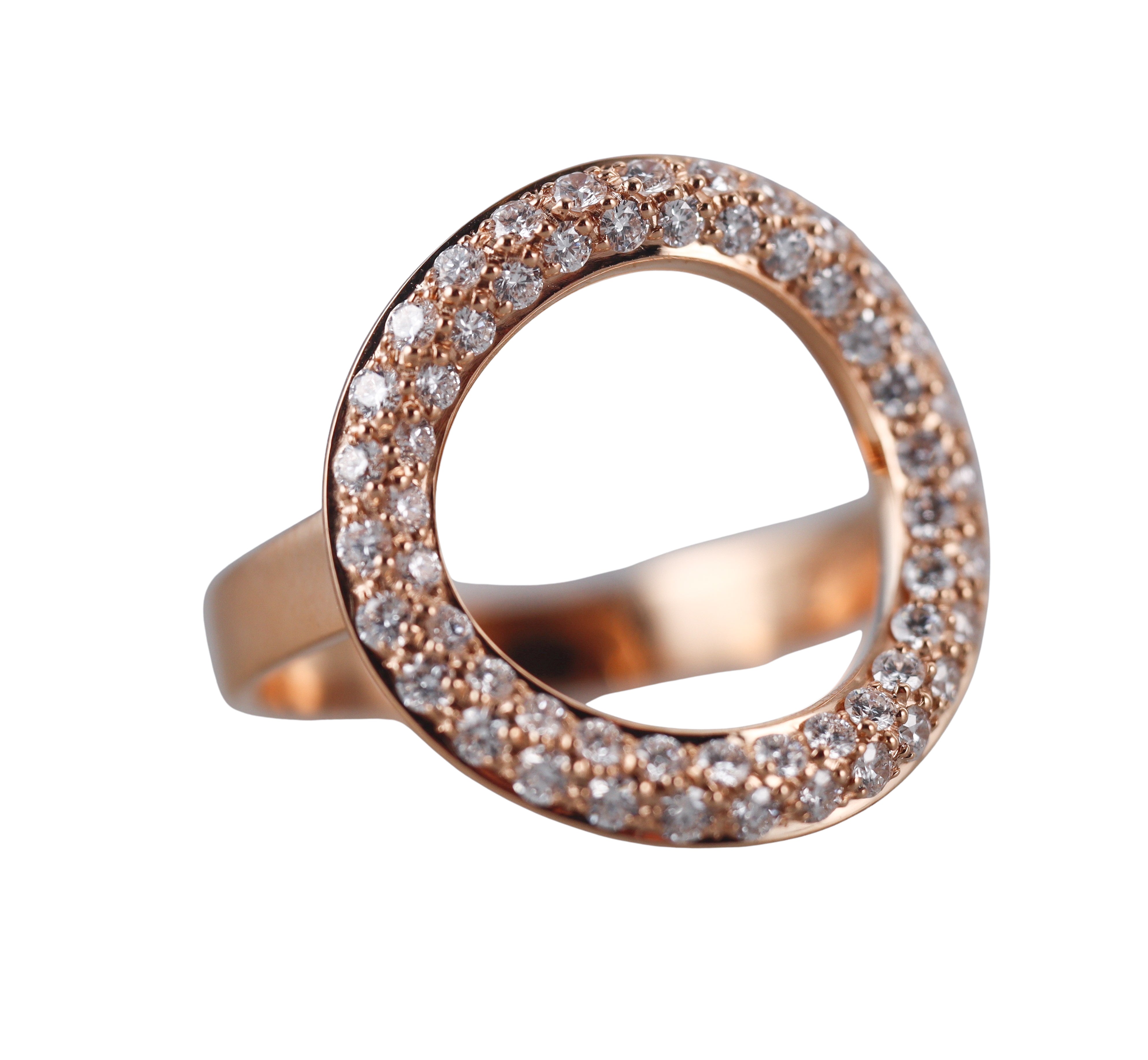 Christofle  Idole Gold and Diamond Deck Ring 6803753