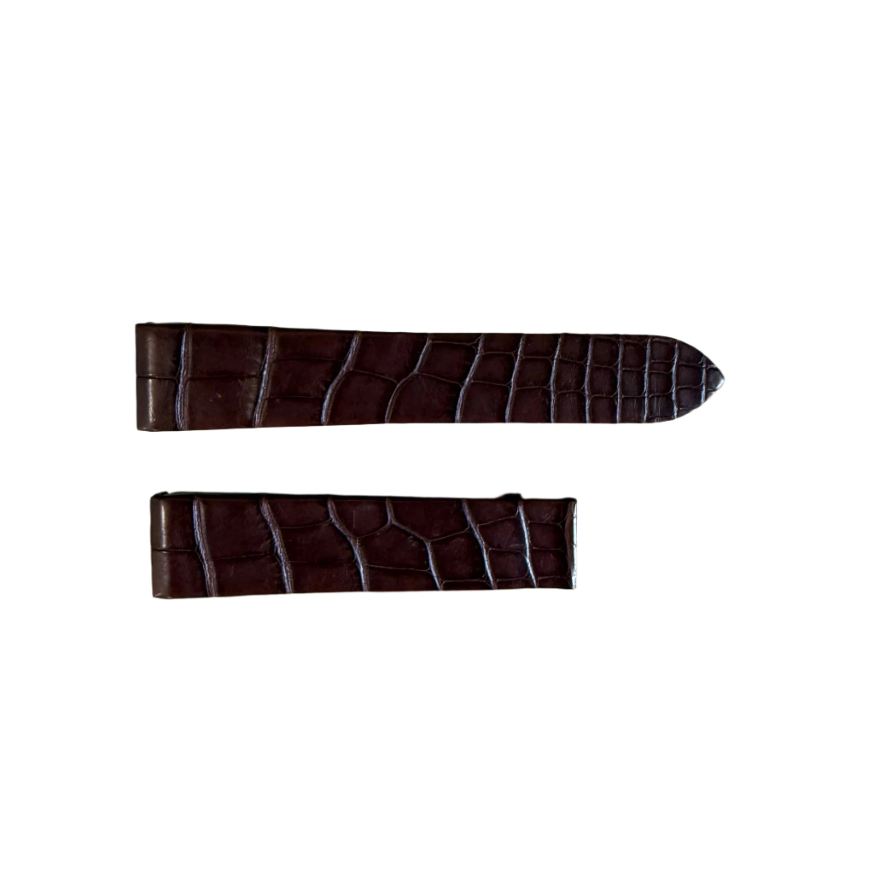 Authentic Cartier Brown Alligator Watch Strap Band 21mm