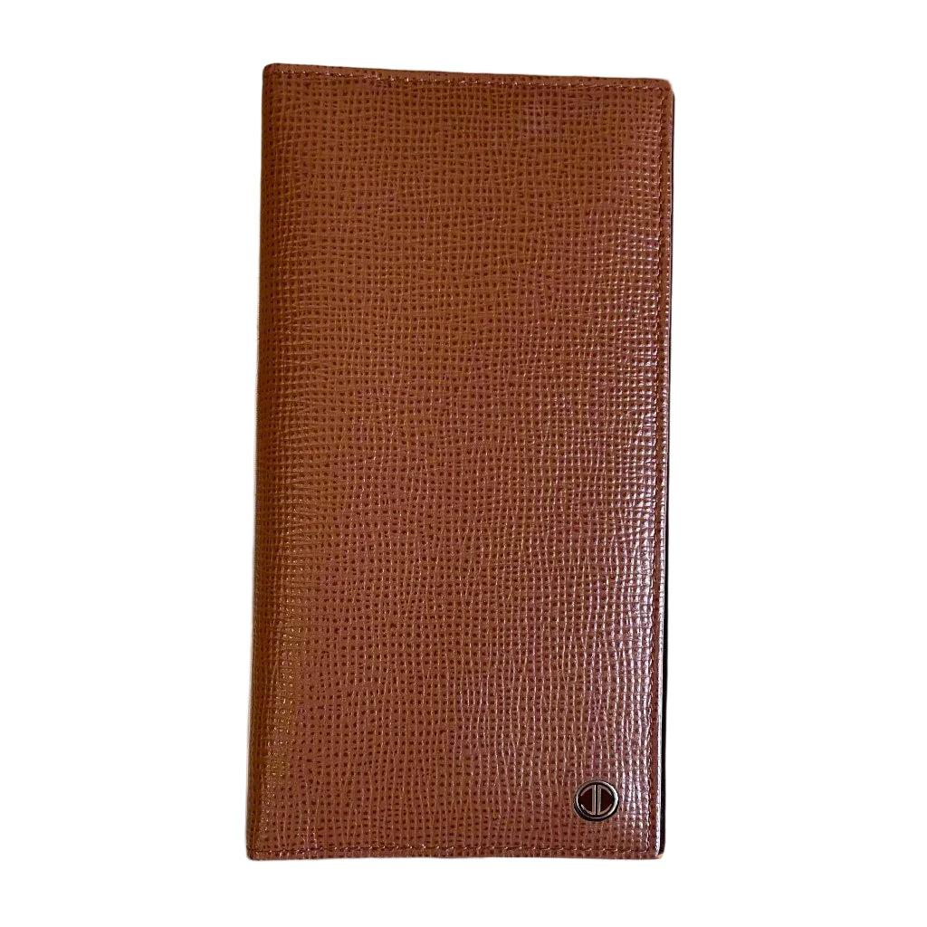 Davidoff Brown Leather Checkbook Cardholder