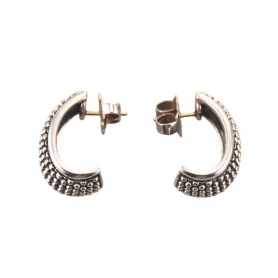 Lagos Caviar Sterling Silver Earrings