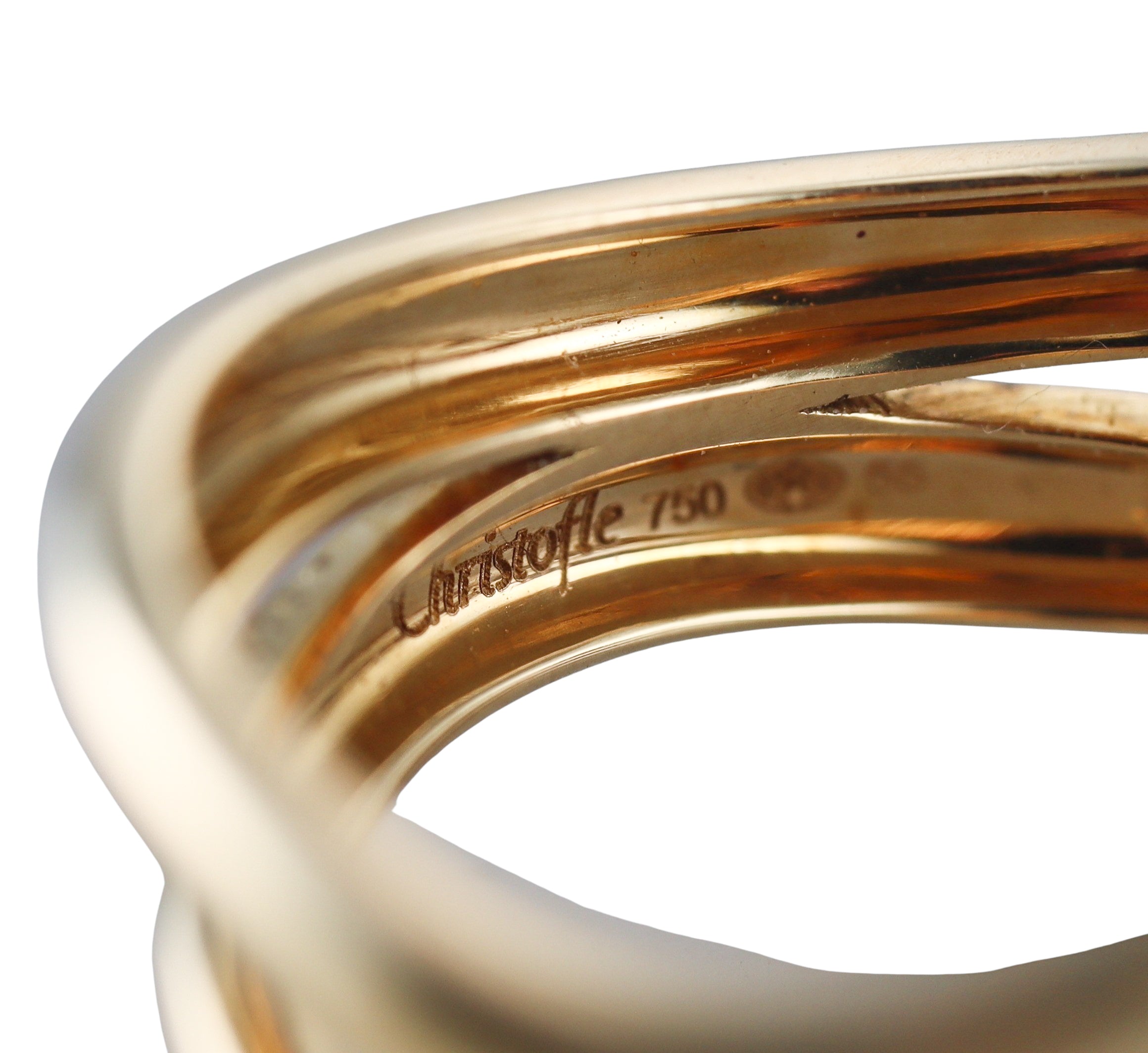 New Christofle Gold Rivage Ring 6841057