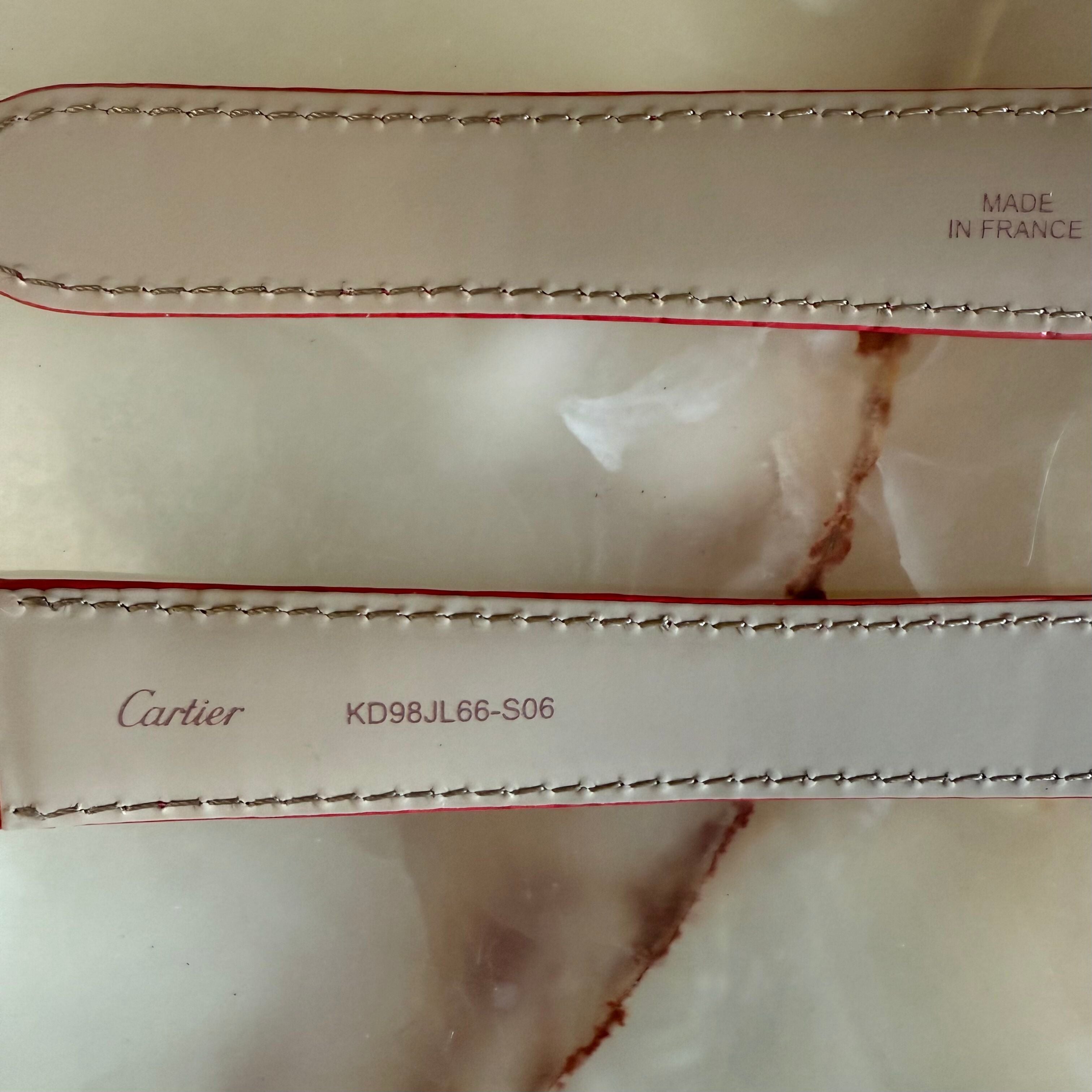 Authentic Cartier Red Alligator Watch Strap Band 20mm KD98JL66-S06