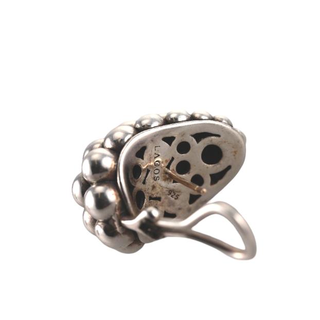 Lagos Caviar Sterling Silver Bubbly Large Earrings