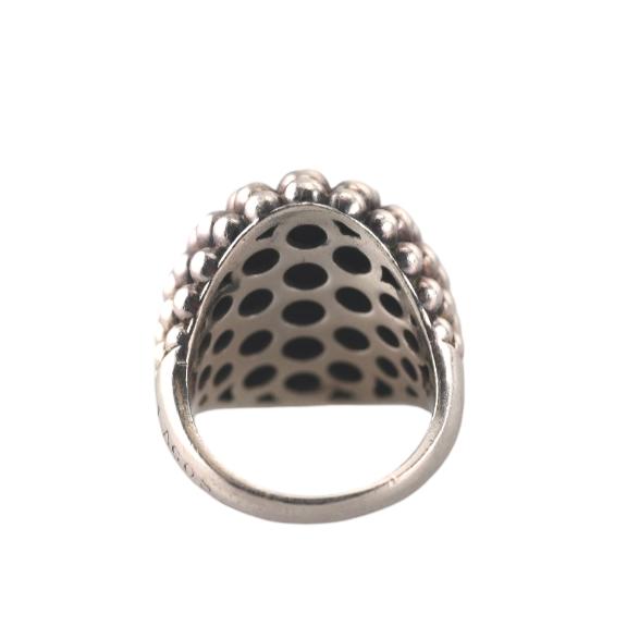 Lagos Caviar Sterling Silver Bold Dome Ring