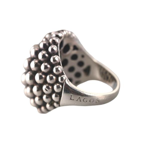 Lagos Caviar Sterling Silver Bold Dome Ring