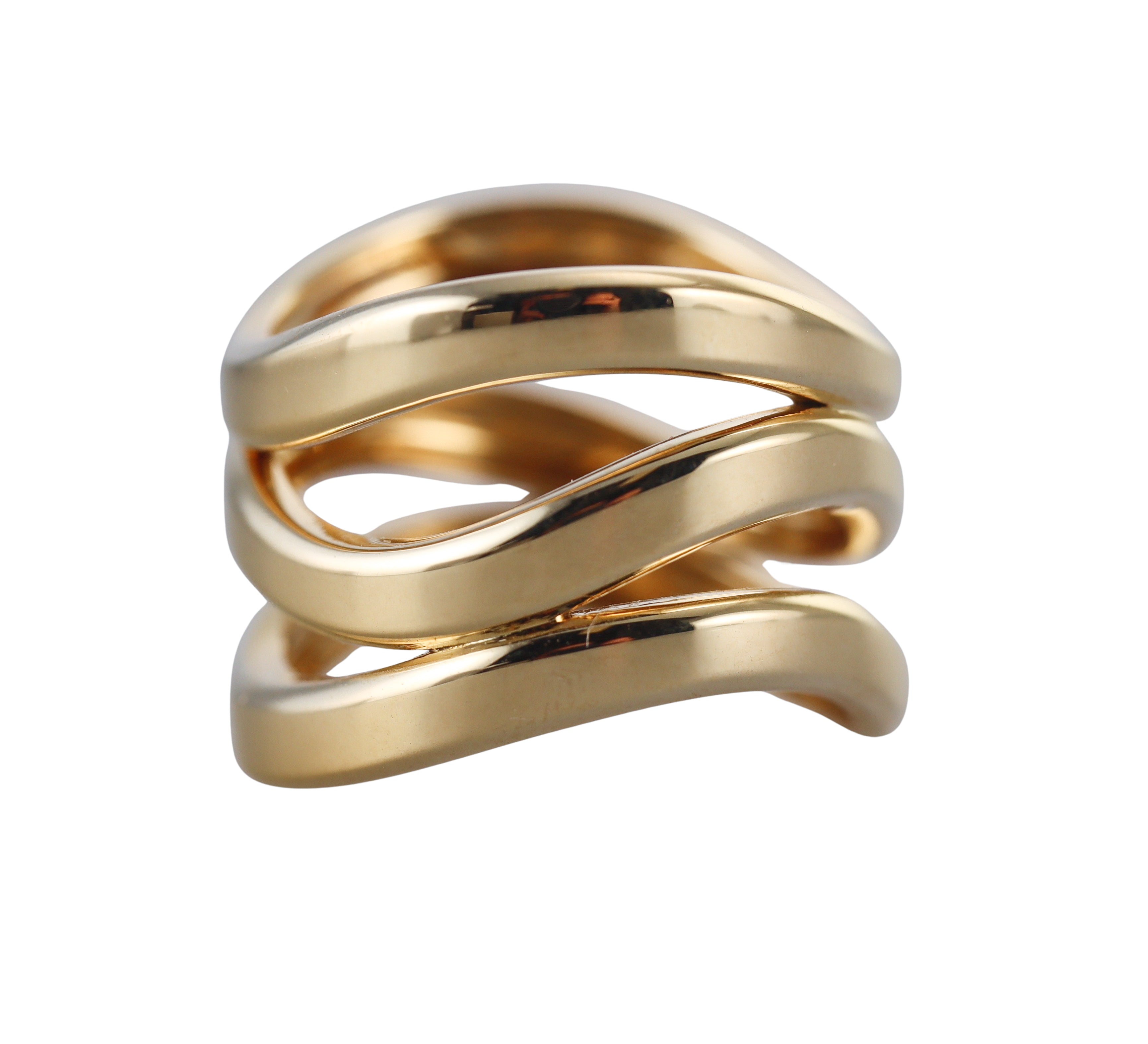 New Christofle Gold Rivage Large Ring 6841153