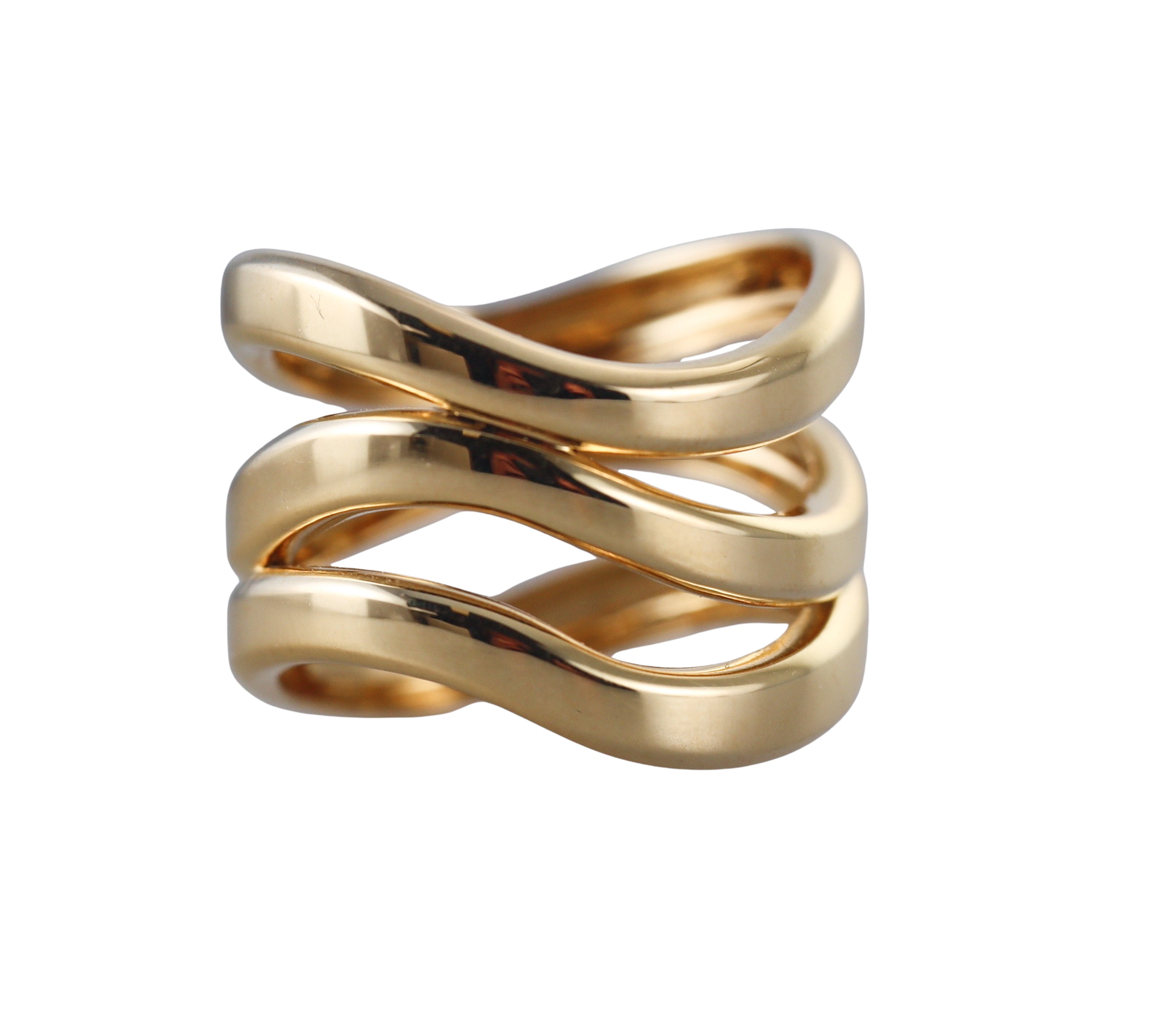 New Christofle Gold Rivage Large Ring 6841153