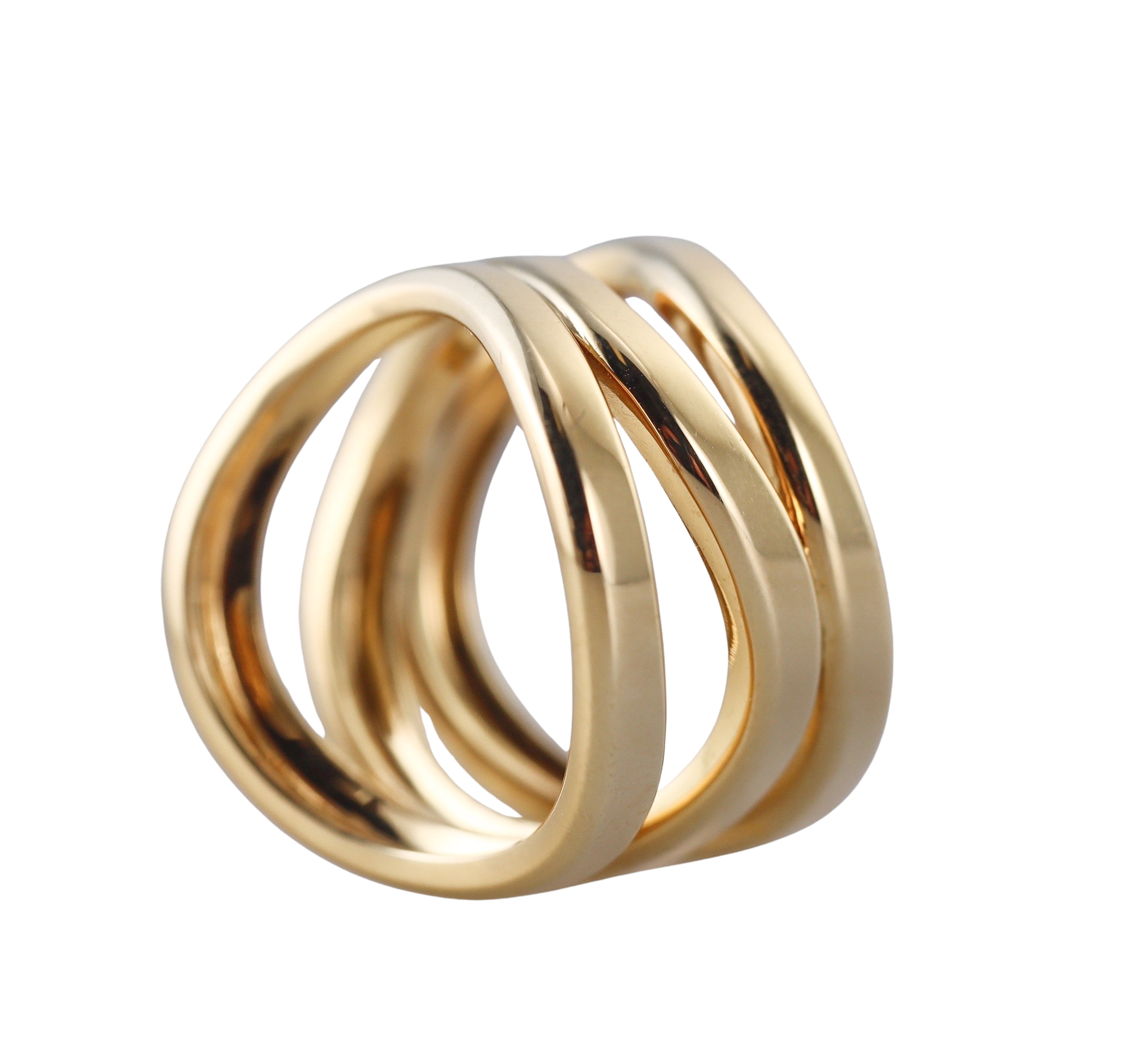 New Christofle Gold Rivage Large Ring 6841153