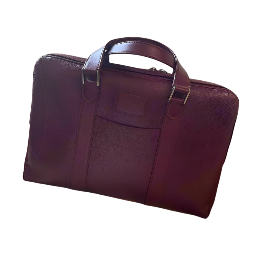 S.T. Dupont  D Line LLG Burgundian Leather Briefcase 21656