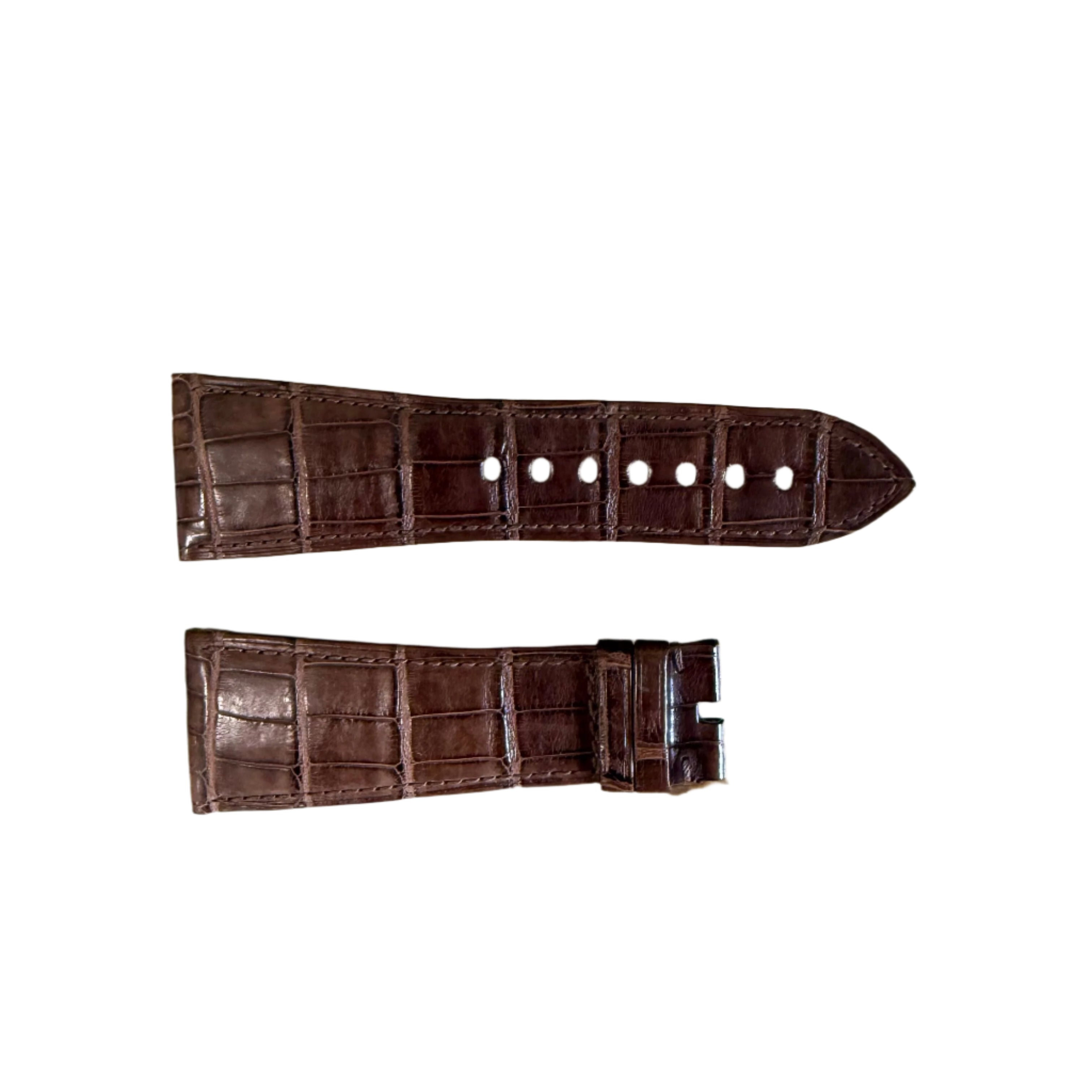Authentic Cartier Brown Alligator Watch Strap Band 29mm