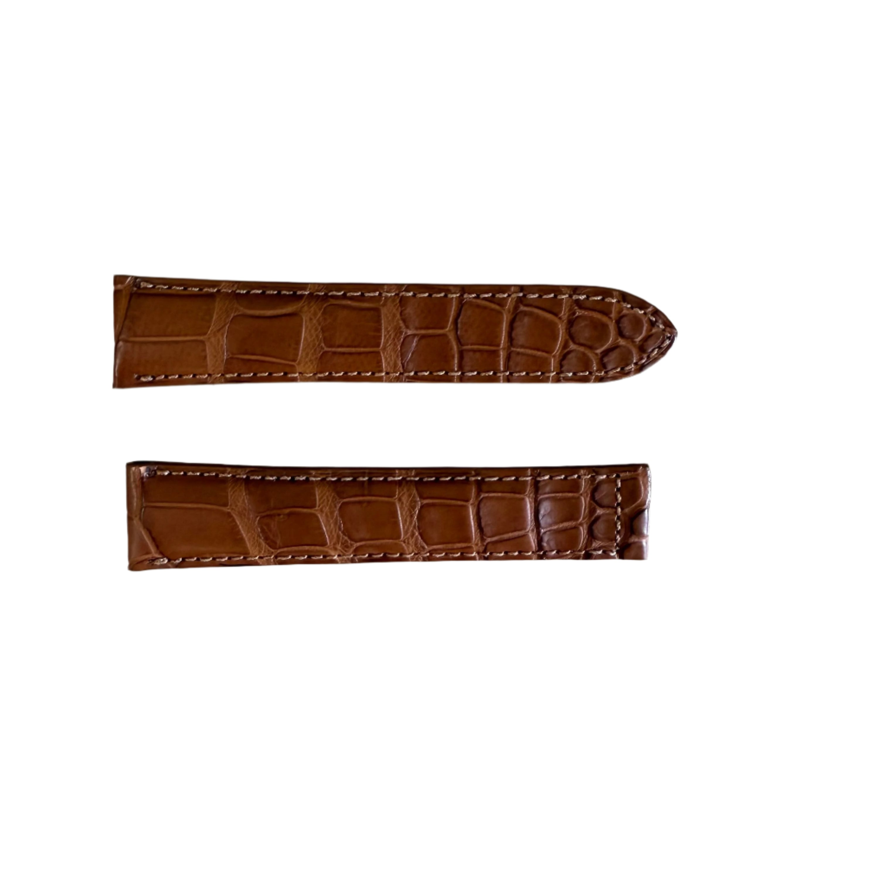 Authentic Cartier Brown Alligator Watch Strap Band 20mm KD18GK12