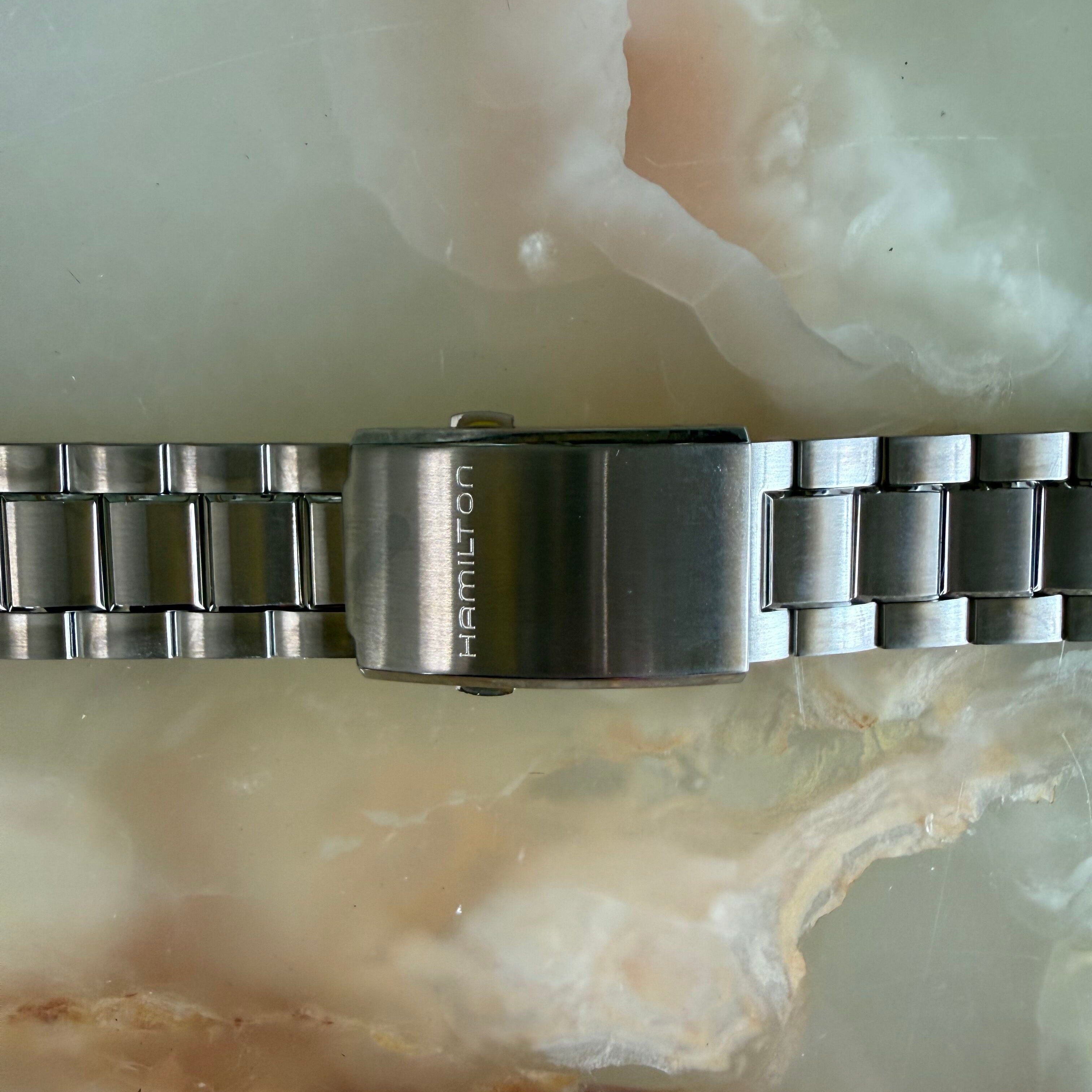 Authentic Hamilton Stainless Steel 20mm Watch Bracelet H605.645.100