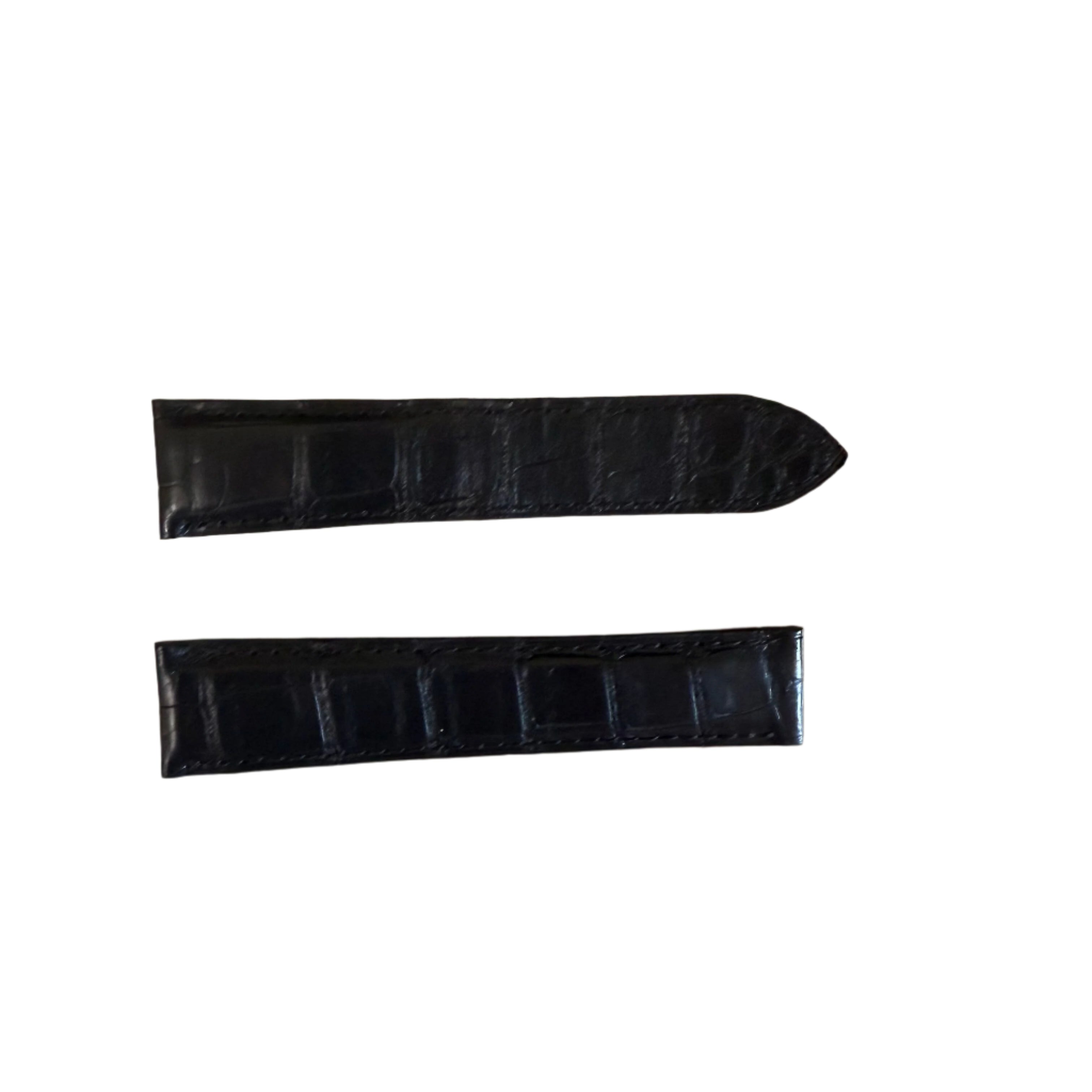 Authentic Cartier Black Alligator Watch Strap Band 20mm KD18GK97
