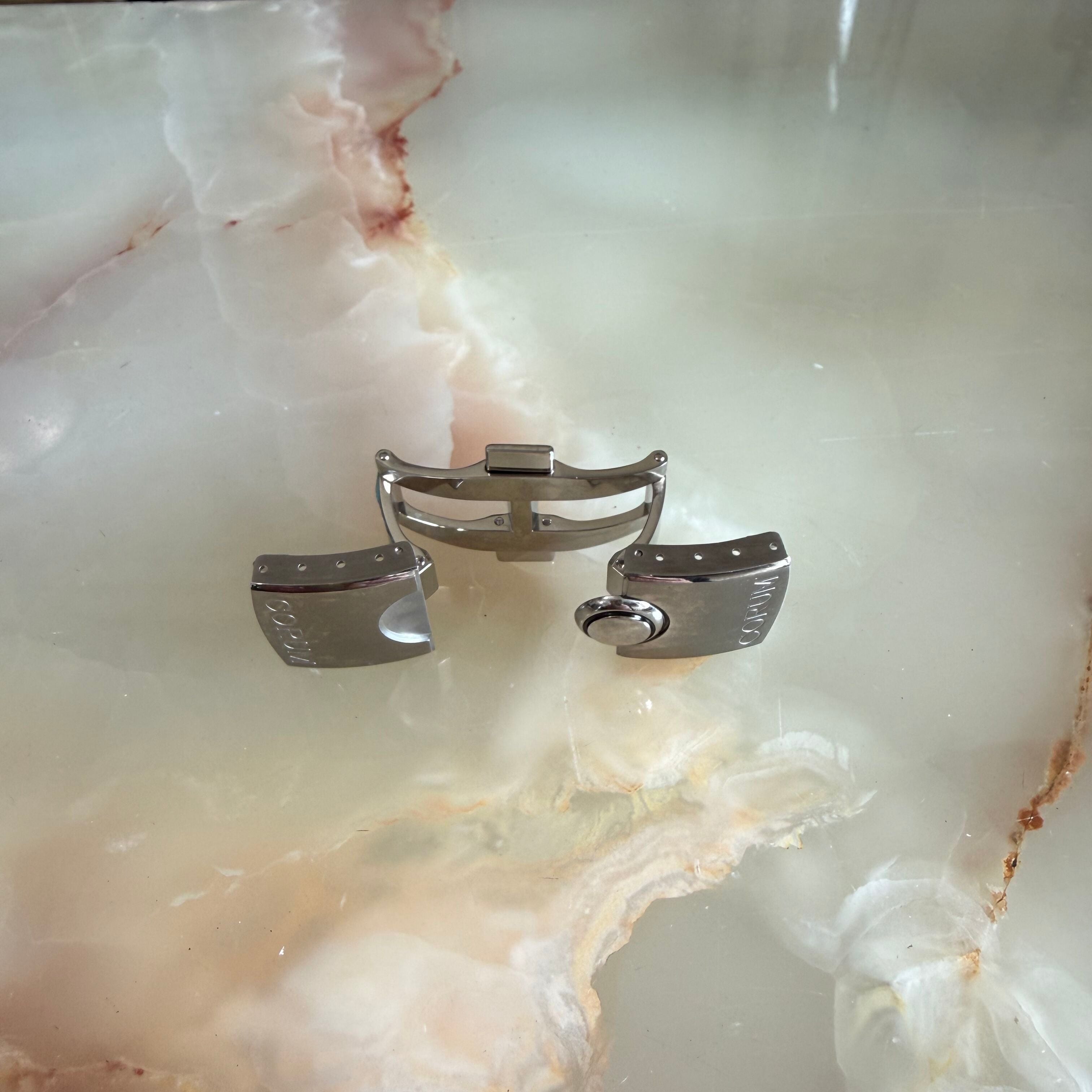 Authentic Corum Bubble Steel Clasp Buckle 20mm