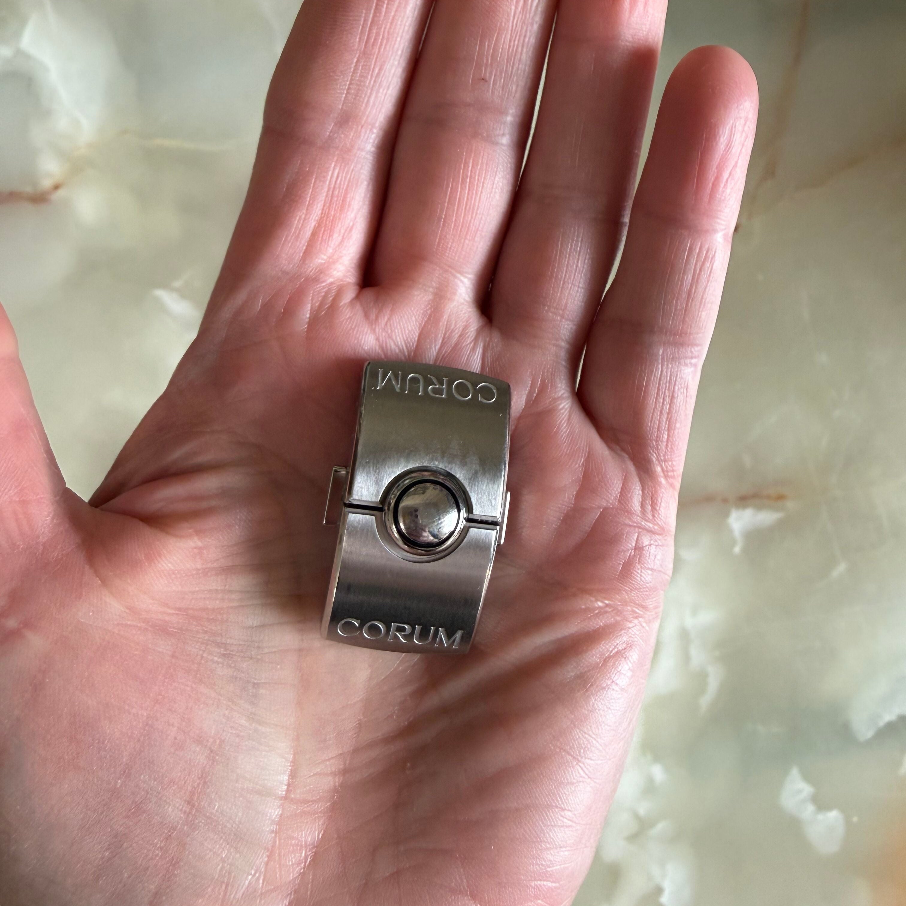 Authentic Corum Bubble Steel Clasp Buckle 20mm