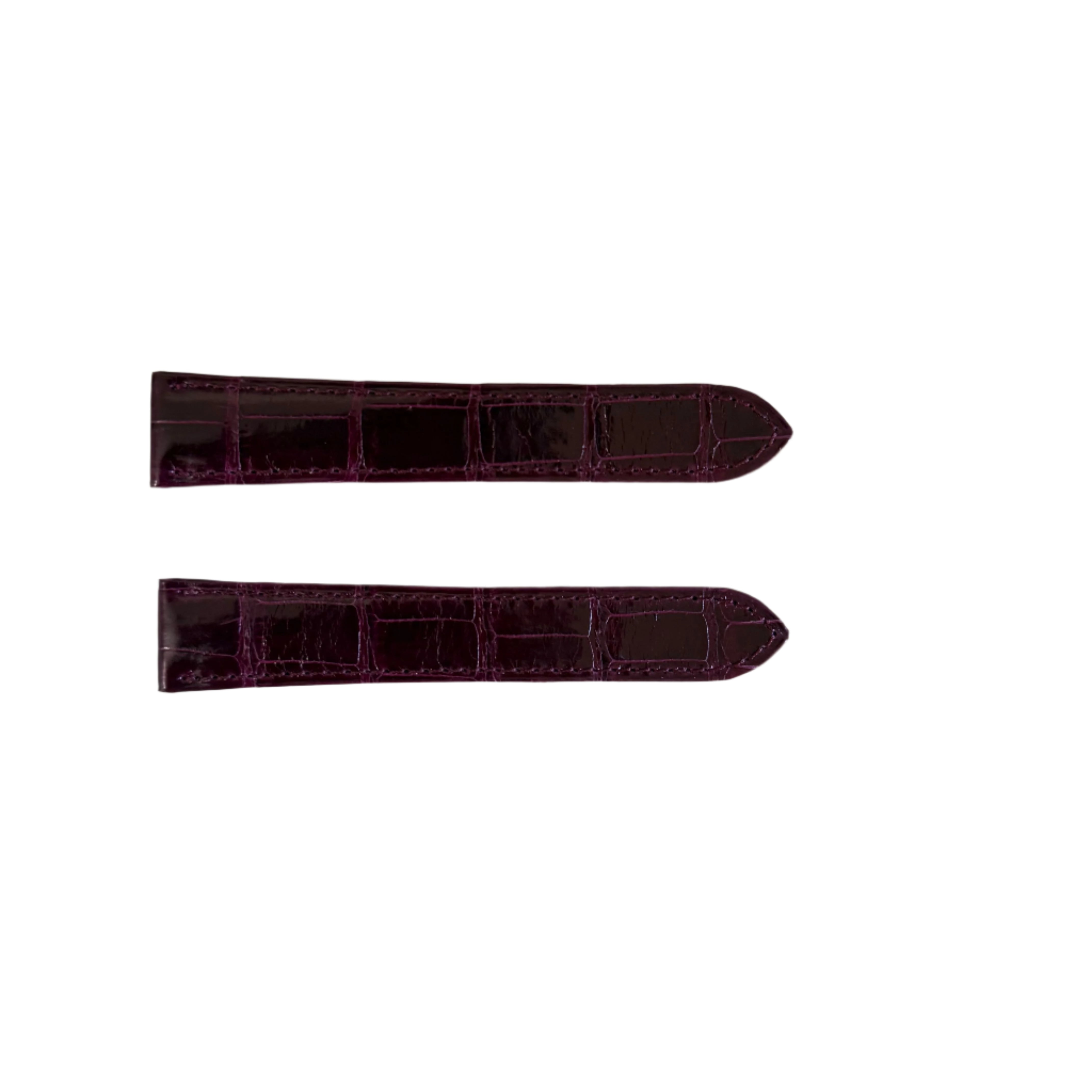 Authentic Cartier Burgundy Alligator Watch Strap Band 18mm KD25X111