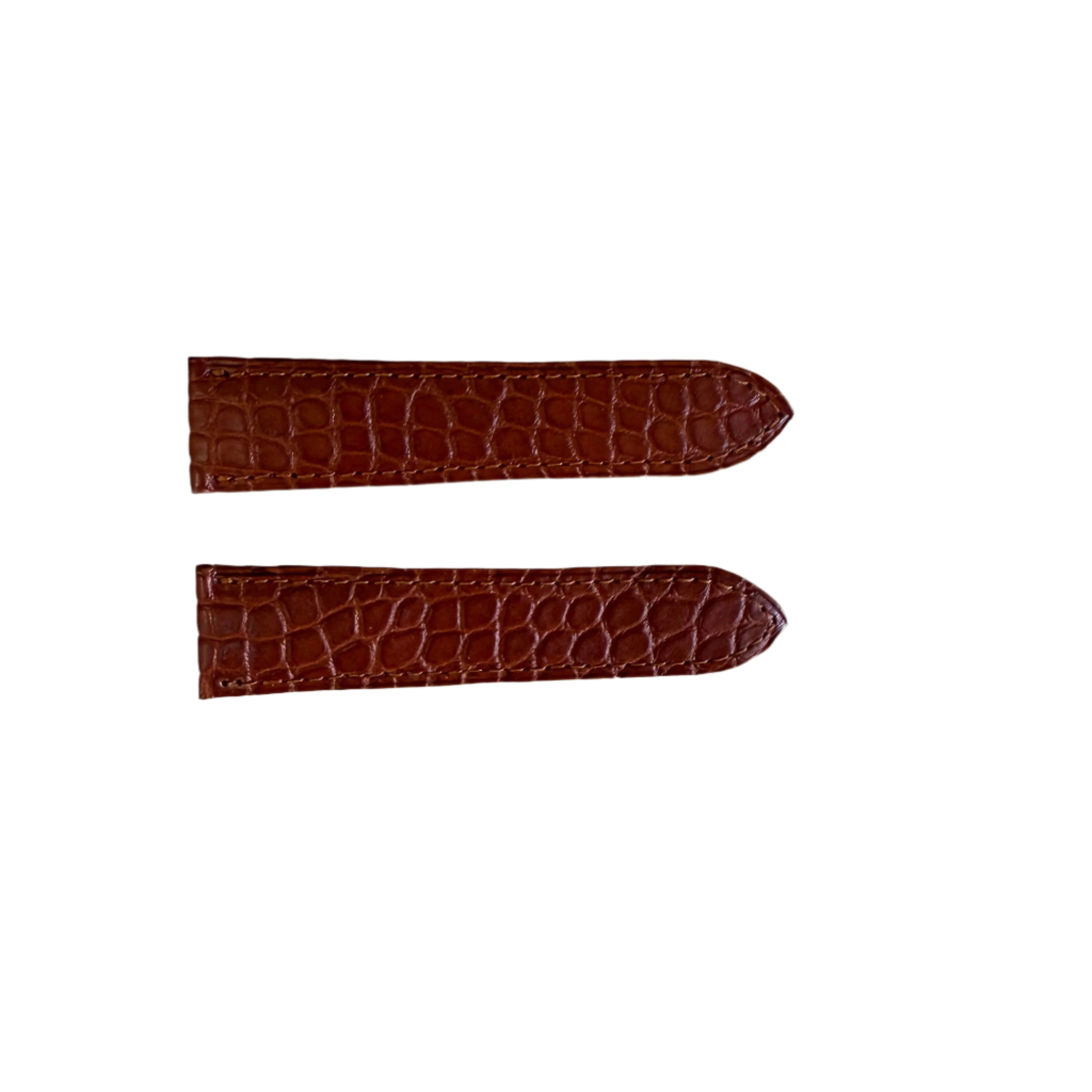 Authentic Cartier Brown Alligator Watch Strap Band 20mm KD98ZV10
