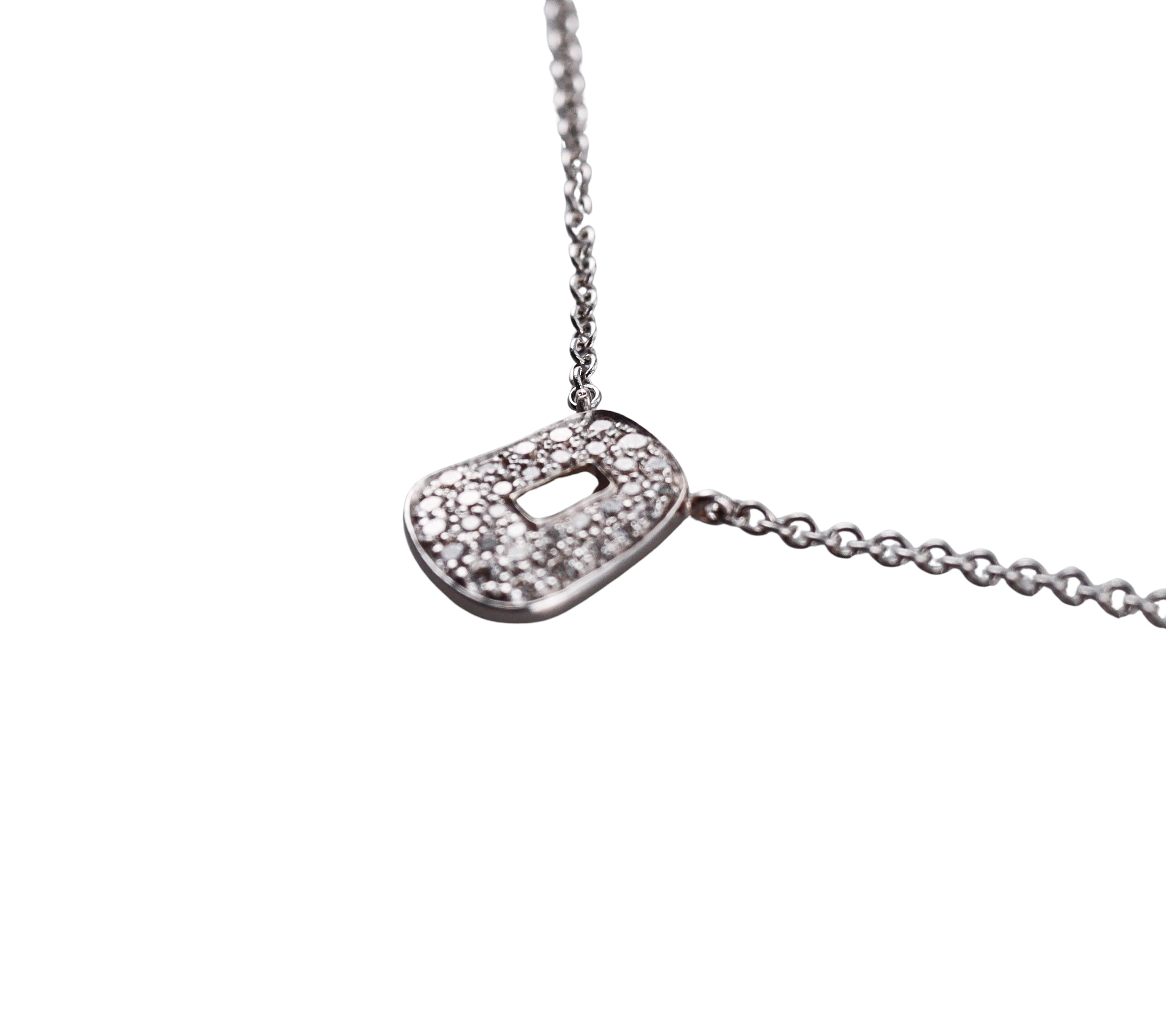 Mattioli Mini Puzzle White Gold Diamond Pendant Necklace