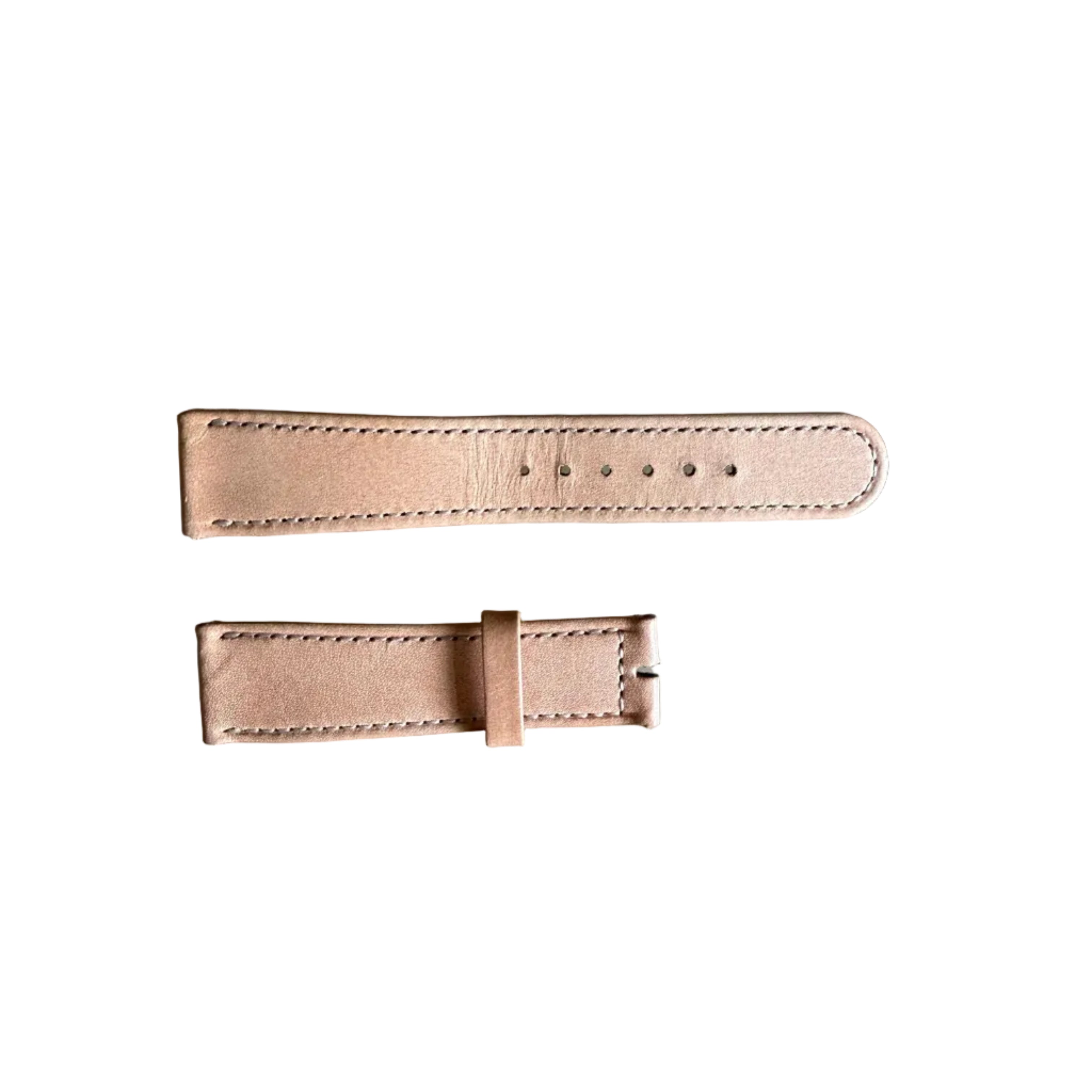 Authentic Nomos Glashutte Pinky Beige Leather Watch Strap Band 18mm