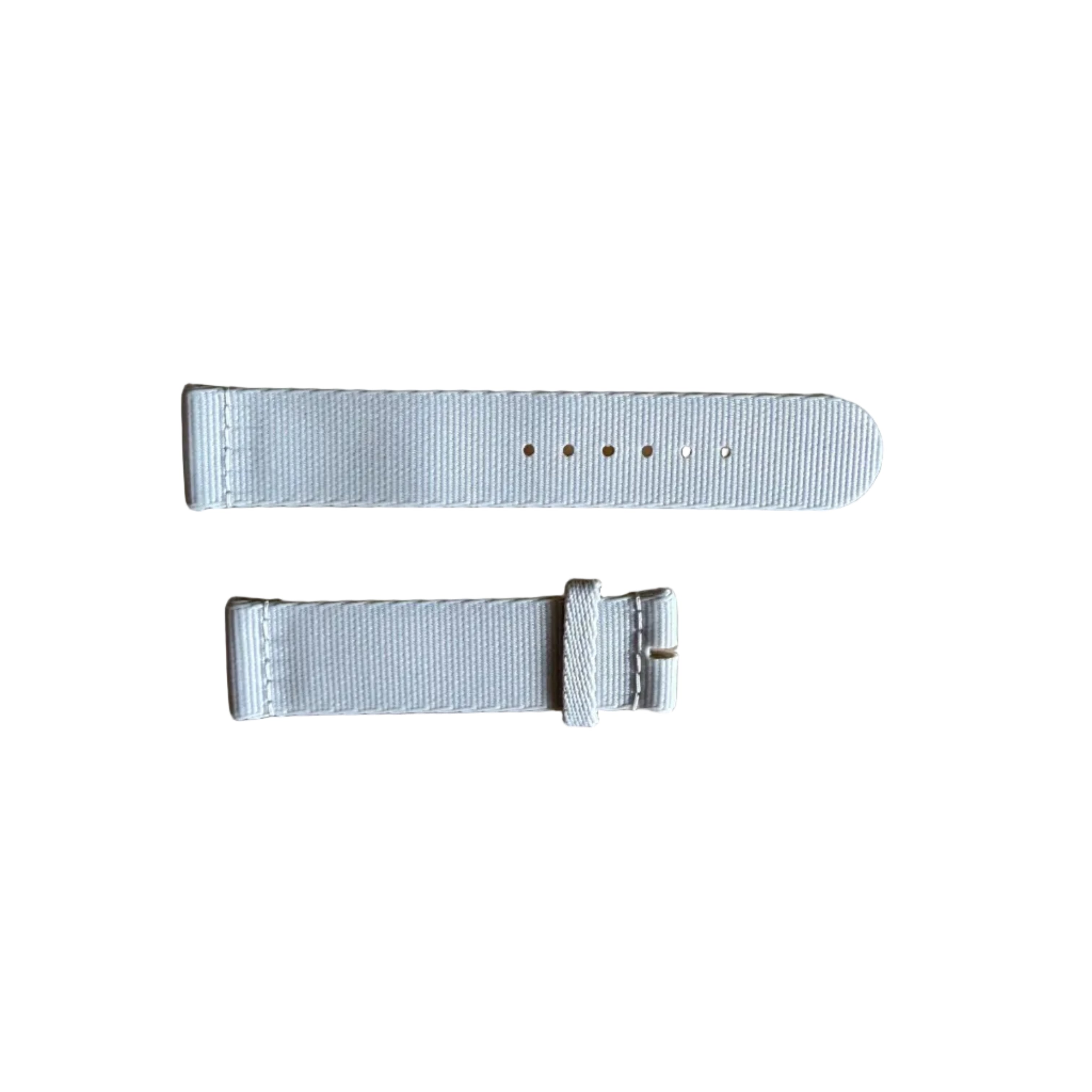 Authentic Nomos Glashutte Light Gray Textile Woven Watch Strap Band 19mm