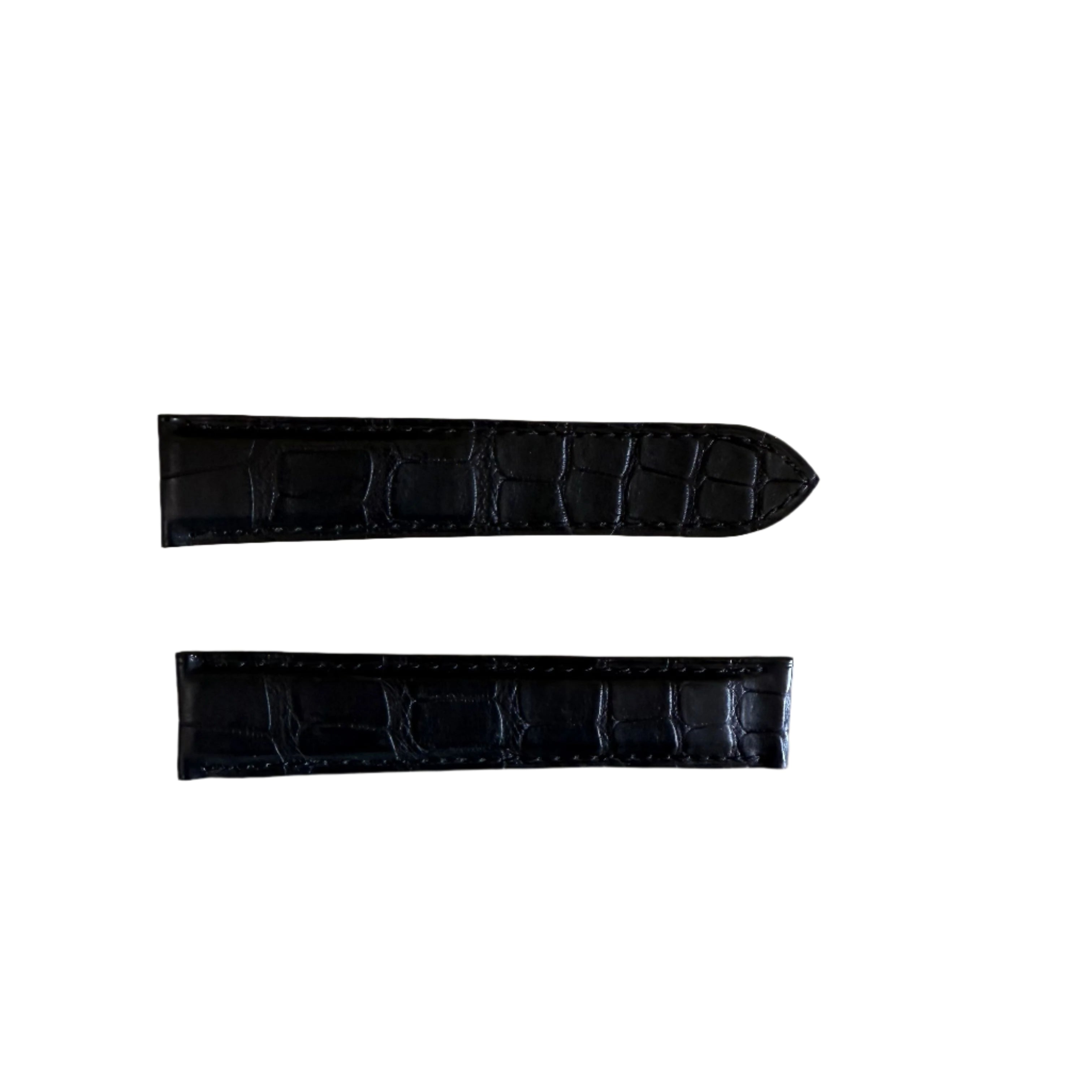 Authentic Cartier Black Alligator Watch Strap Band 20mm KD18GK97