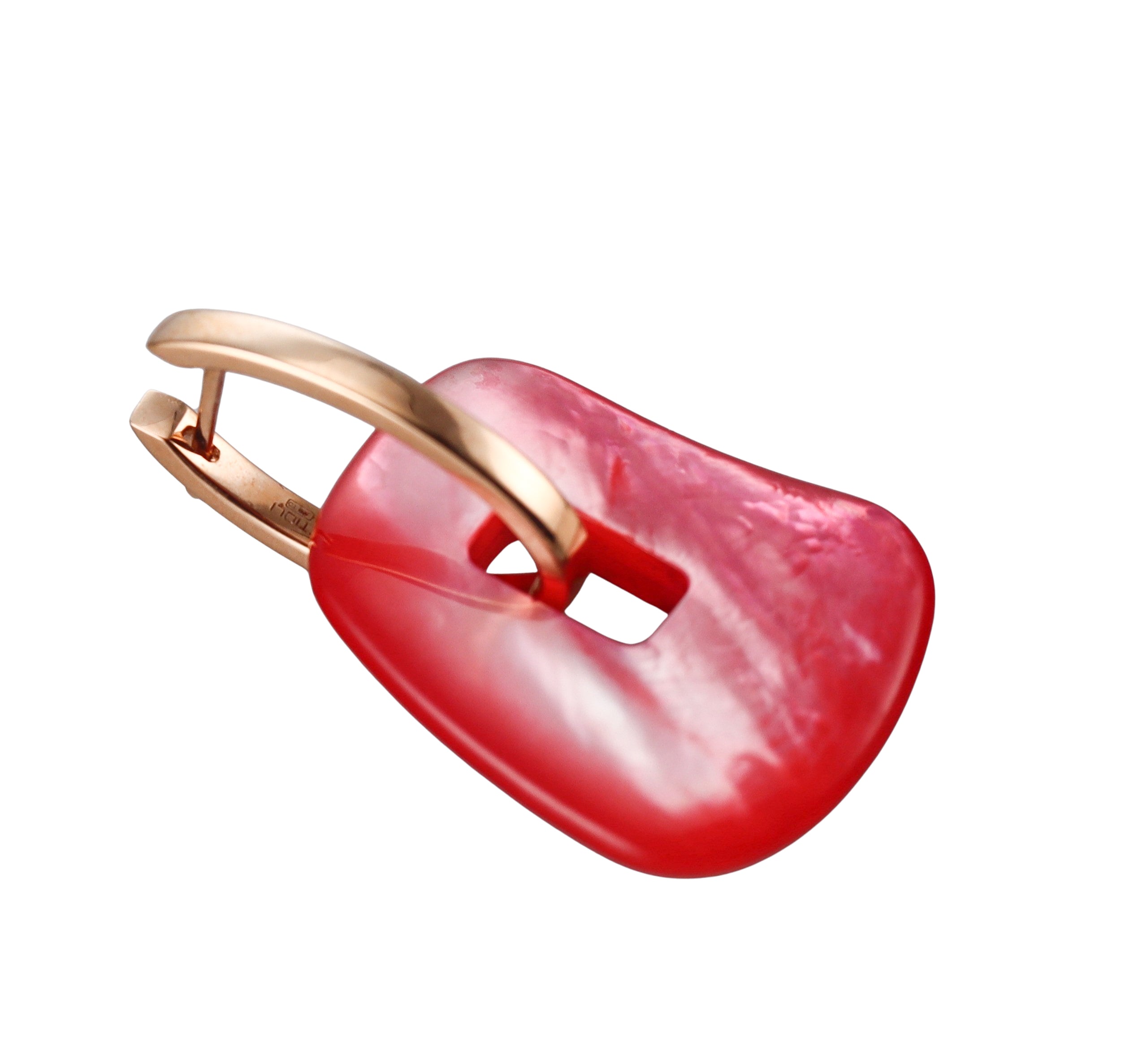 Mattioli Puzzle Large Rose Gold MOP Chalcedony Interchangeable Earrings