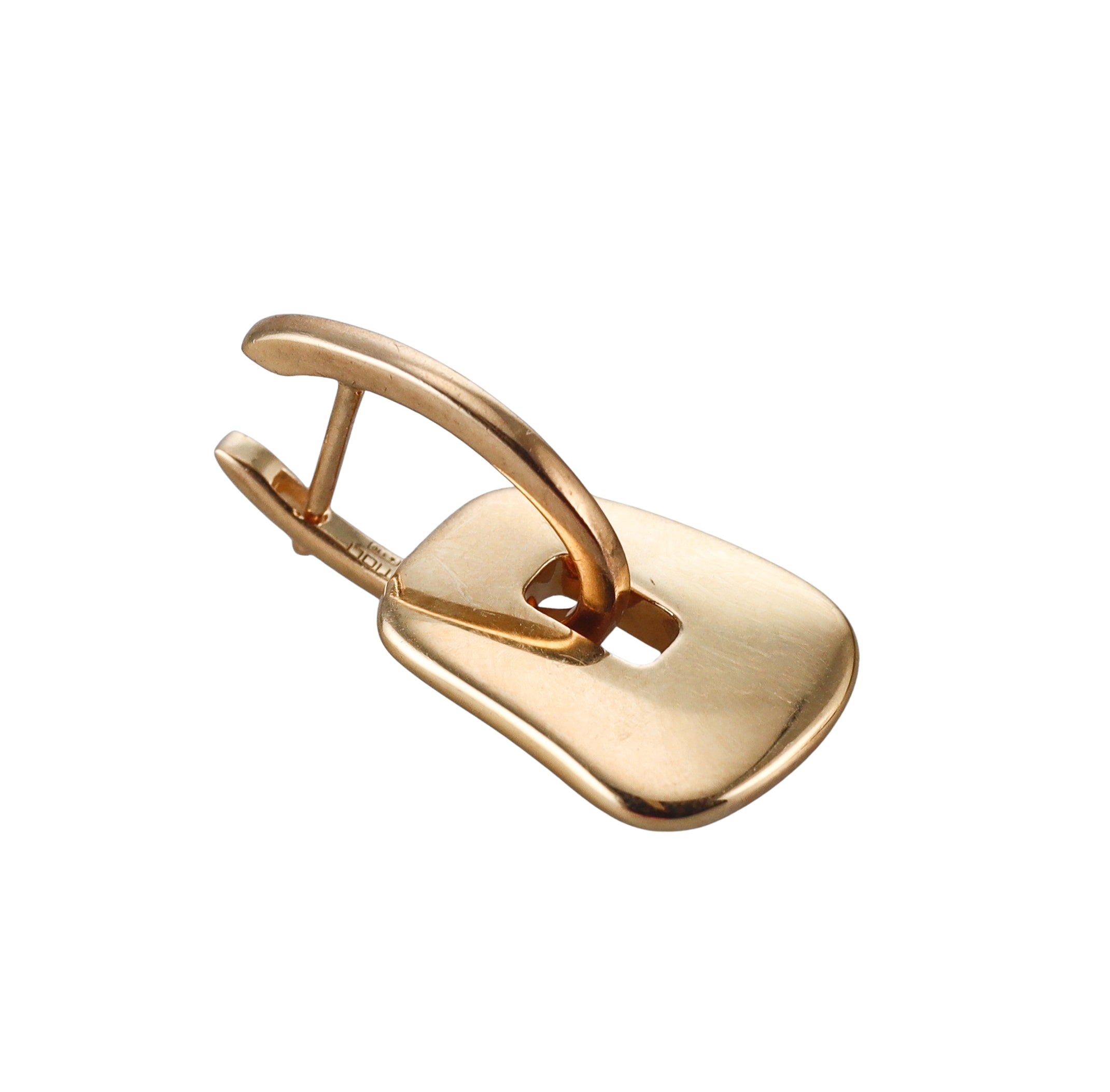 Mattioli Puzzle Small Yellow Gold Tahitian MOP Quartz Interchangeable Earrings