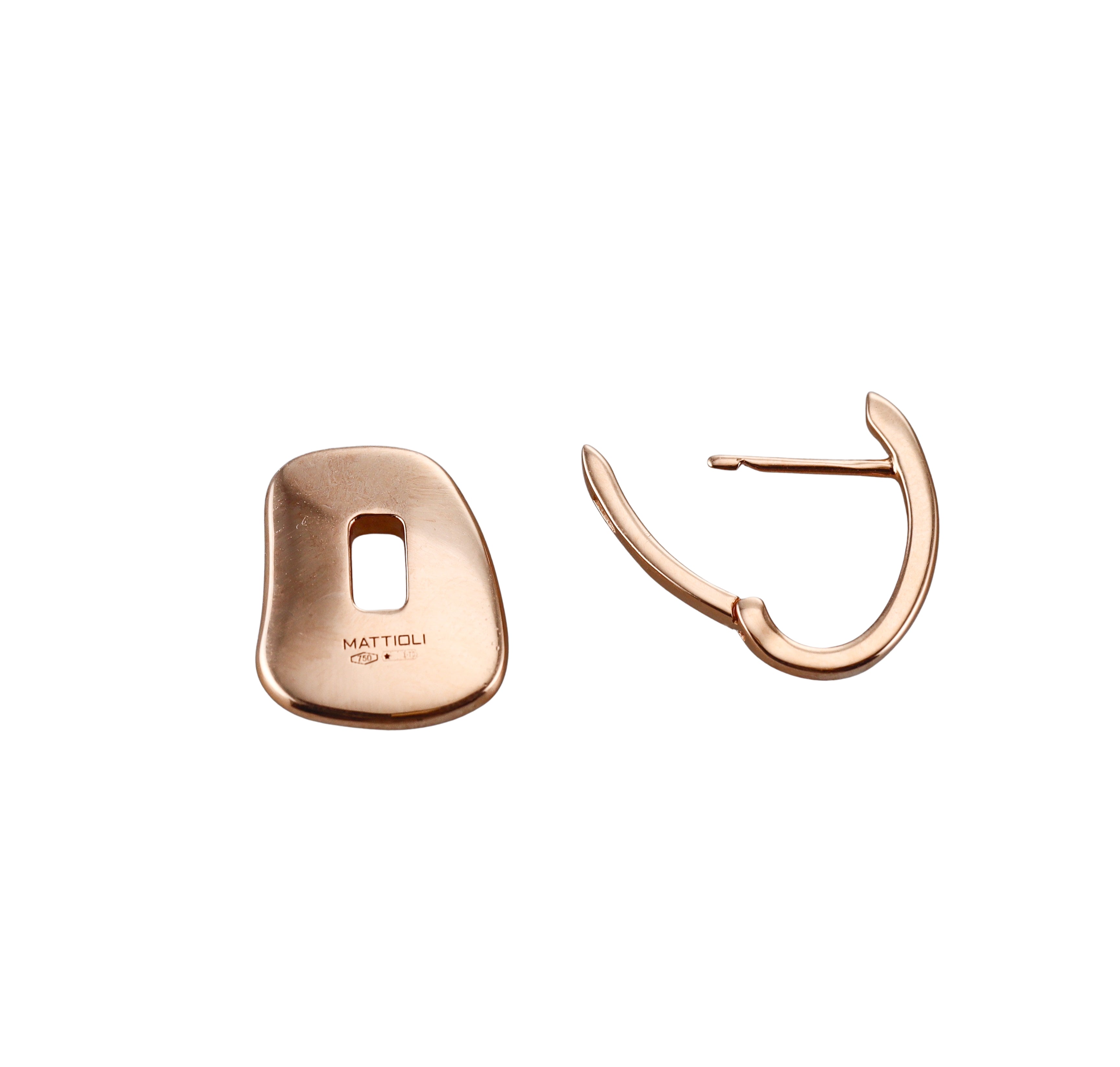Mattioli Puzzle Small Rose Gold Interchangeable Earrings