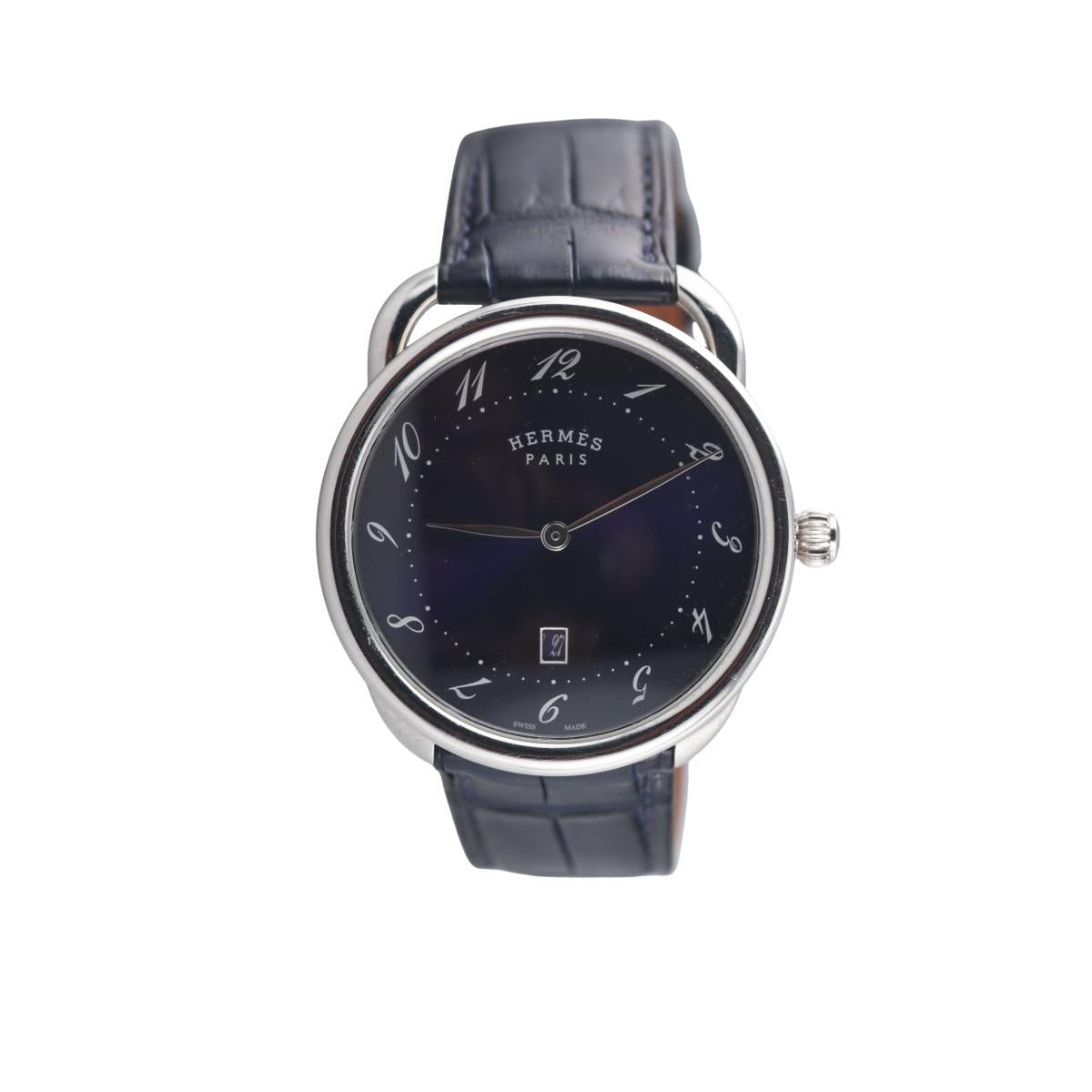 Hermes Arceau 40mm Steel Watch AR7Q.810