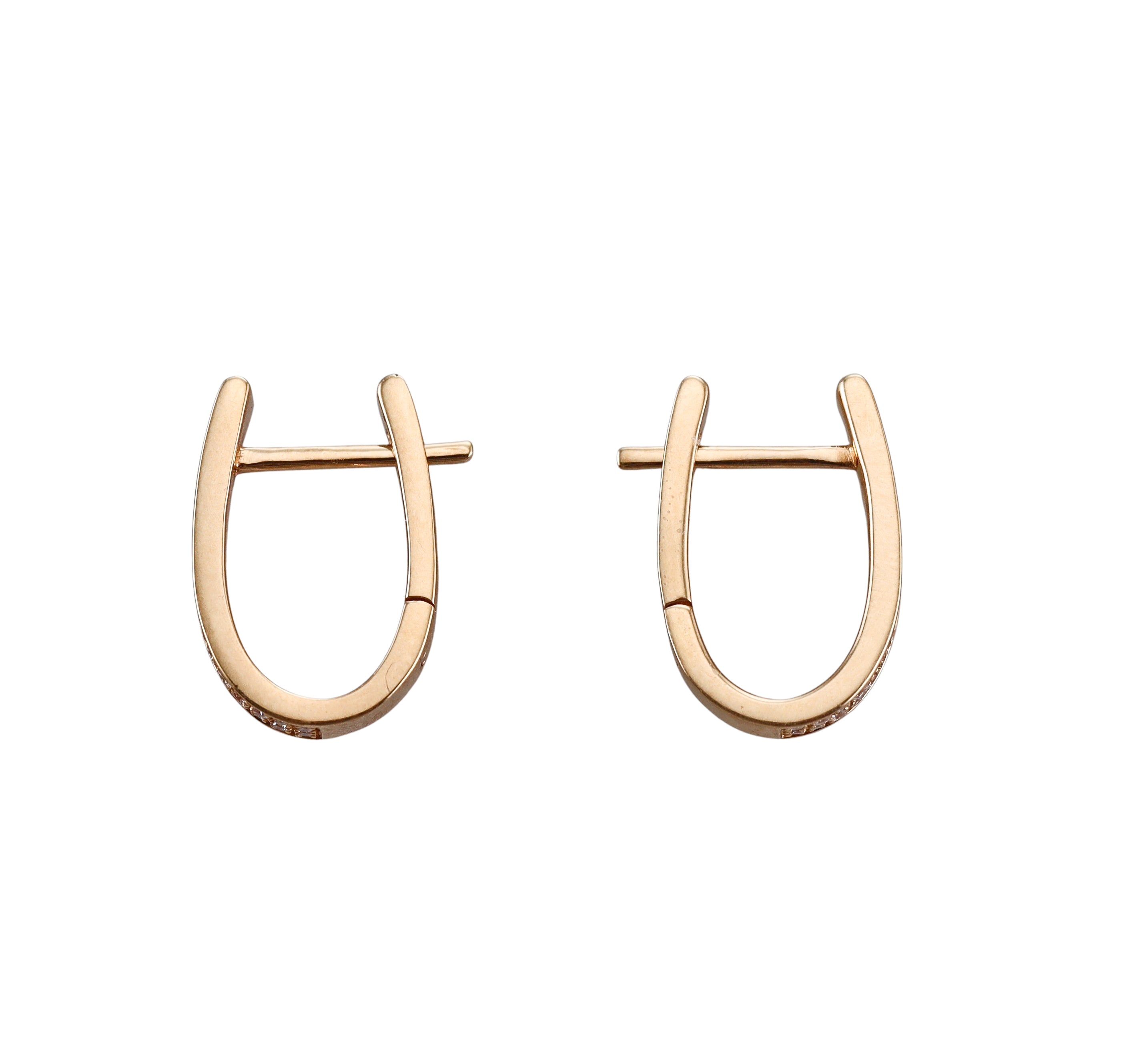 Mattioli Aruba Yellow Gold Diamond Hoop Earrings