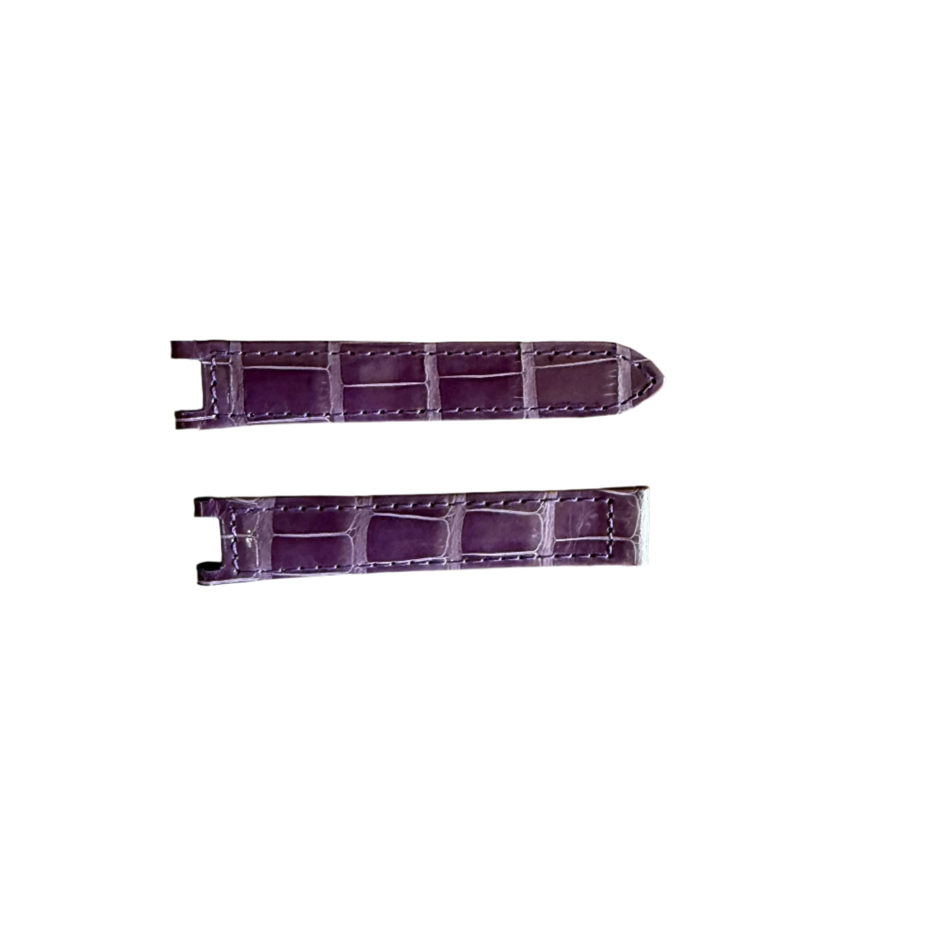 Authentic Cartier Pasha Purple Alligator Watch Strap Band 15mm KD66CS31-S06