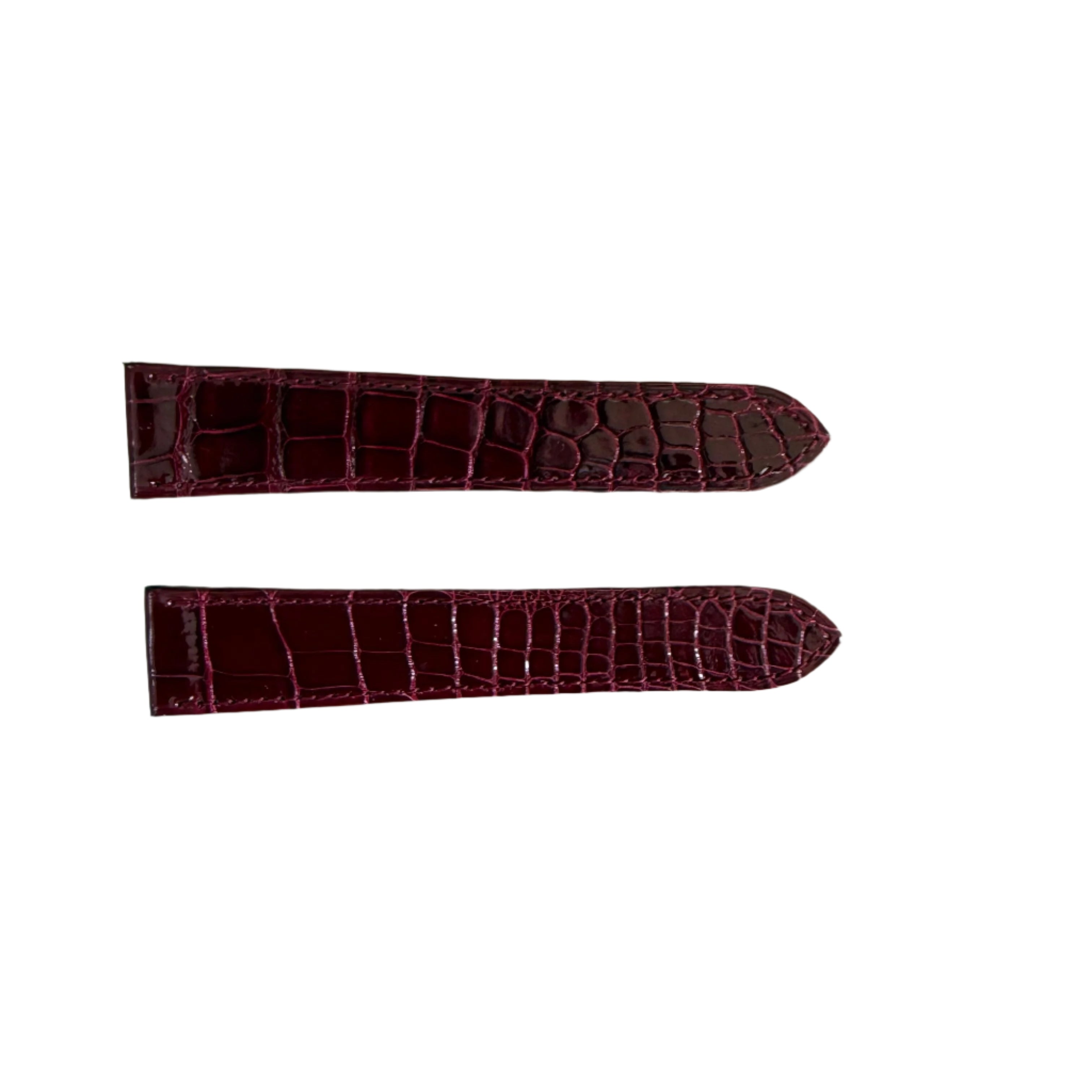 Authentic Cartier Red Alligator Watch Strap Band 20mm KD5B2Y27