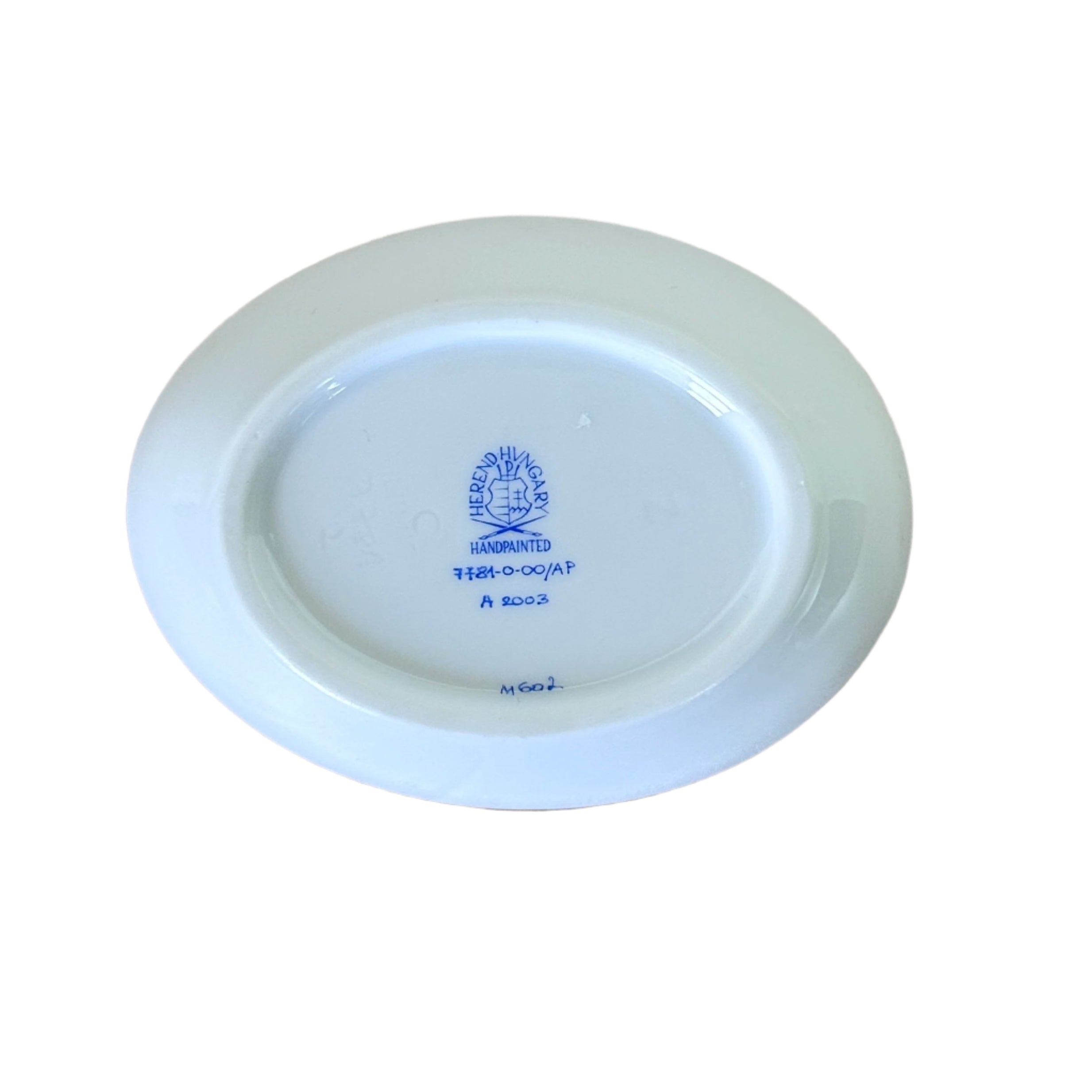 Herend Porcelain Chinese Bouquet Raspberry Small Oval Pin Tray Dish 7781000 AP