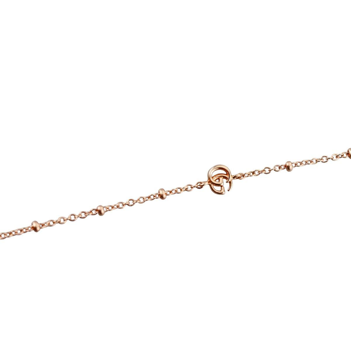Gucci Flora 18k Gold Diamond Pendant Necklace