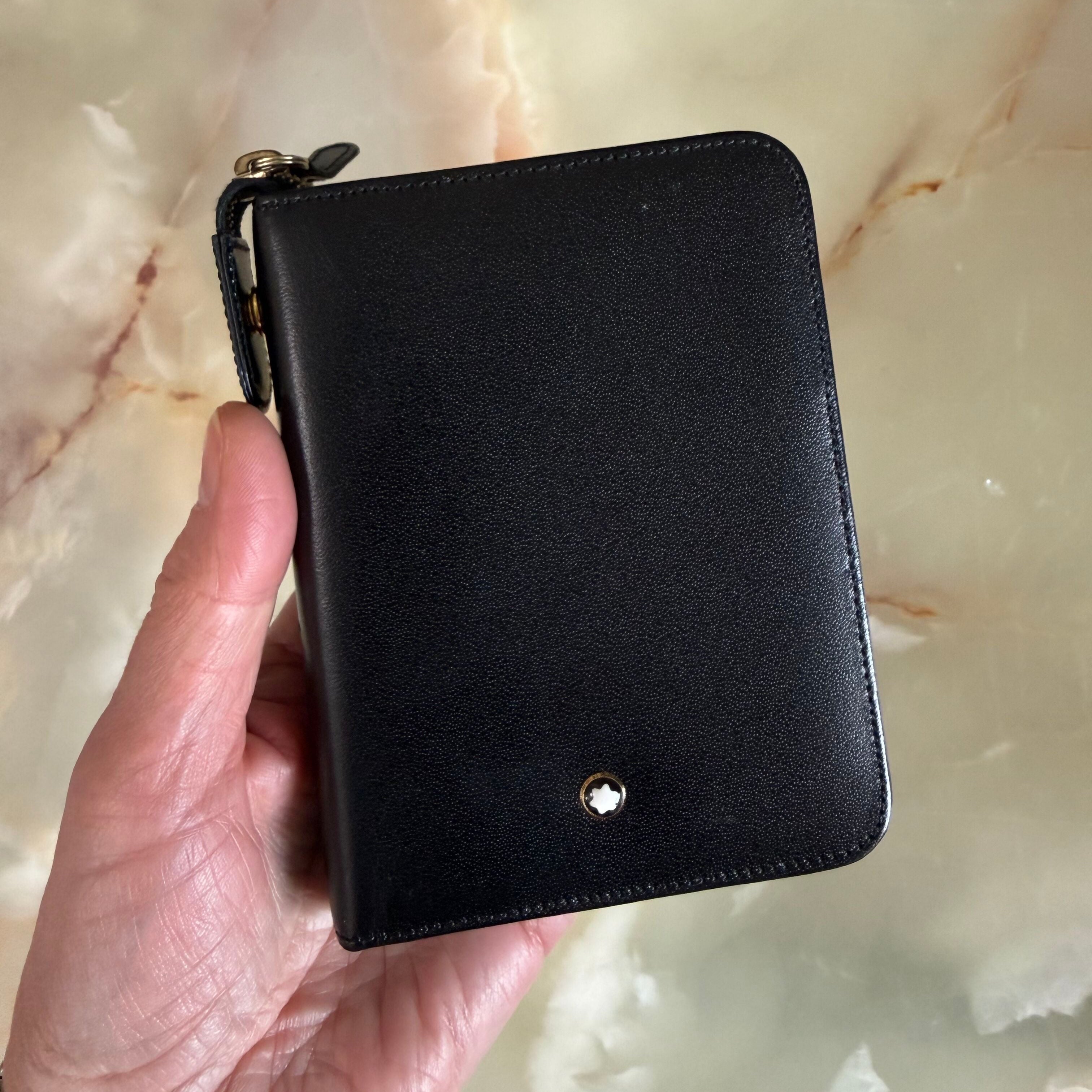 Montblanc Meisterstuck Black Soft Leather Pocket Organizer w Zip