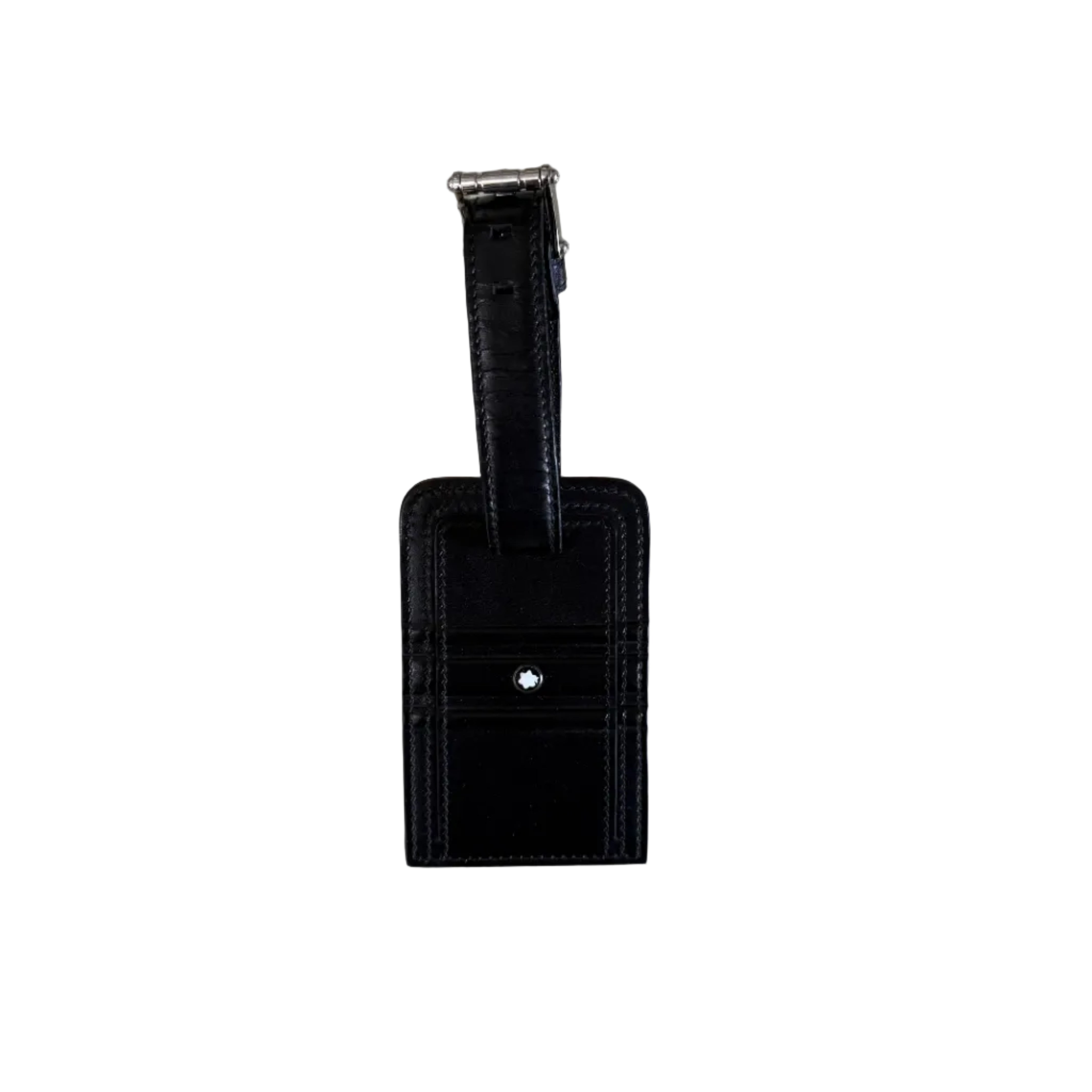 Montblanc Meisterstuck Black Leather Baggage Tag