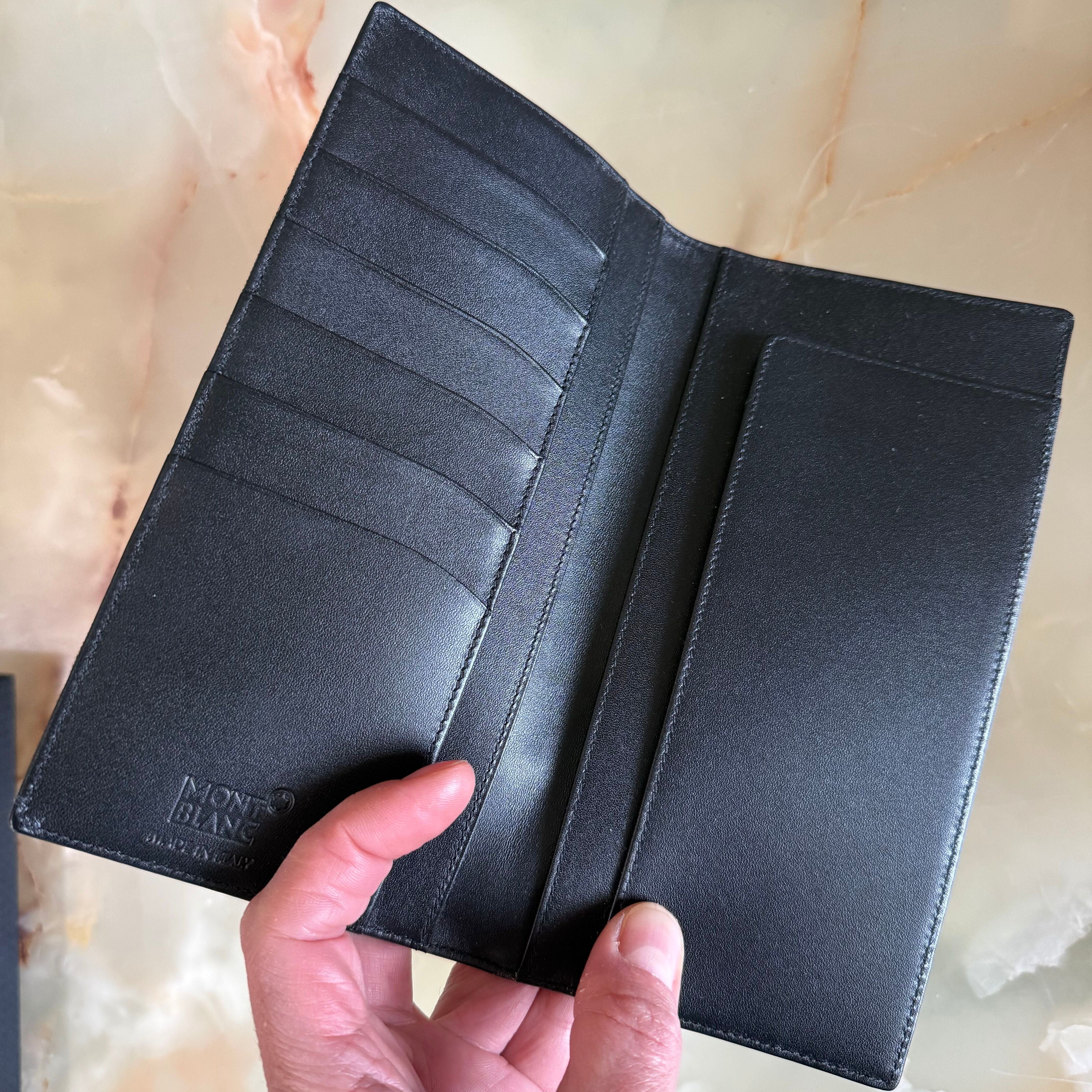 Montblanc Meisterstuck Black Texture Leather Long Wallet