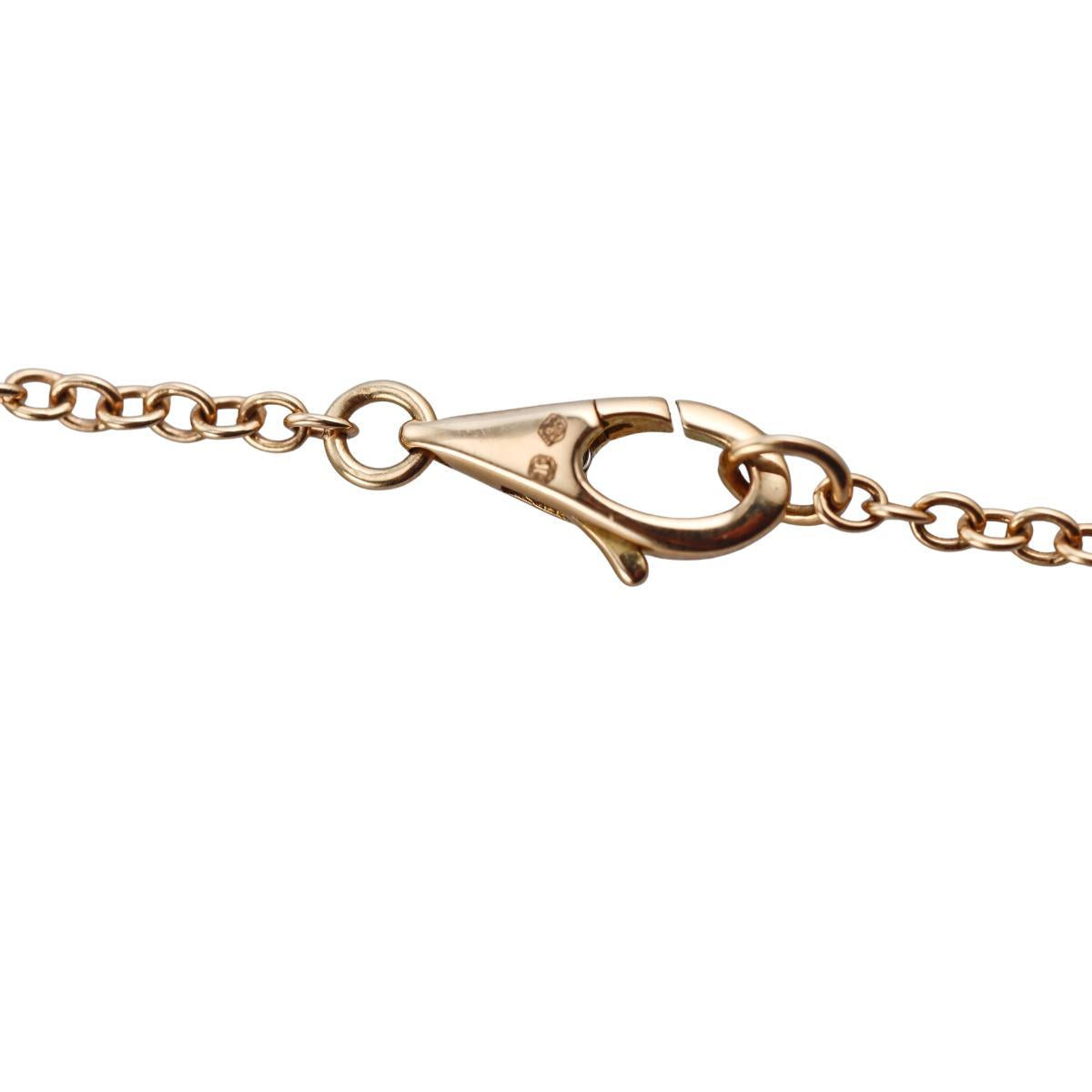 Gucci Horsebit 18K Gold Lariat Pendant Necklace