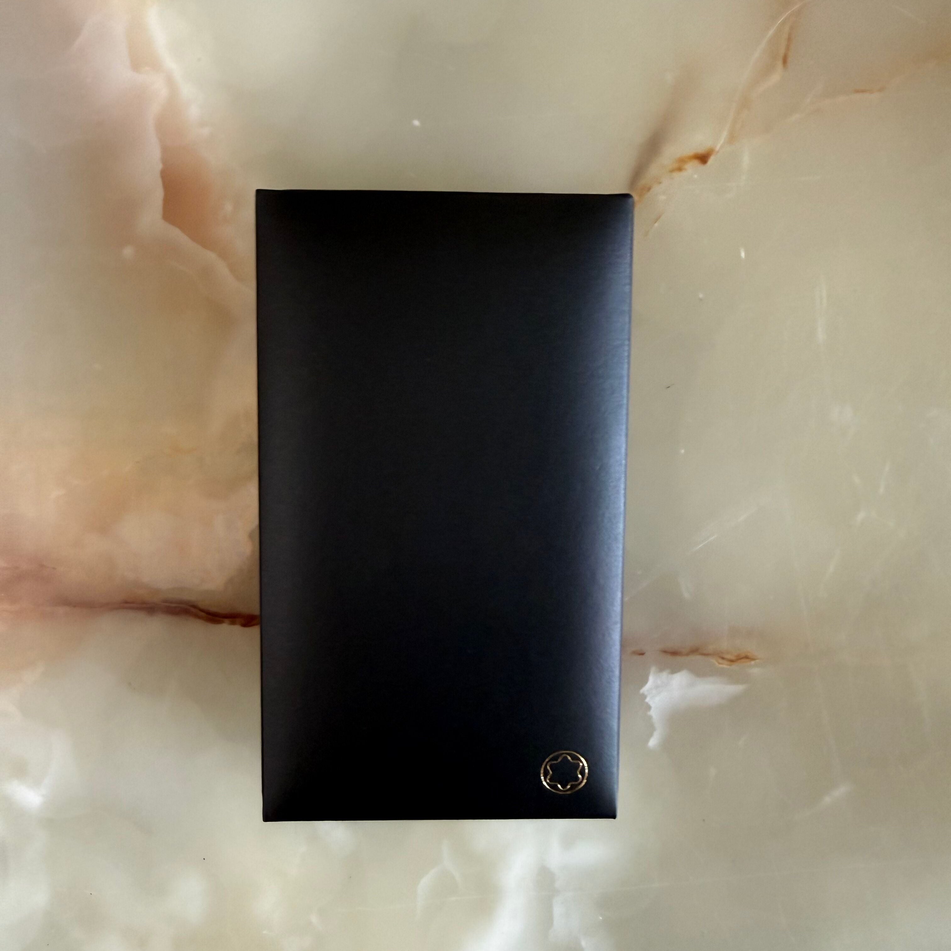 Montblanc Steel Beige Leather Key Ring