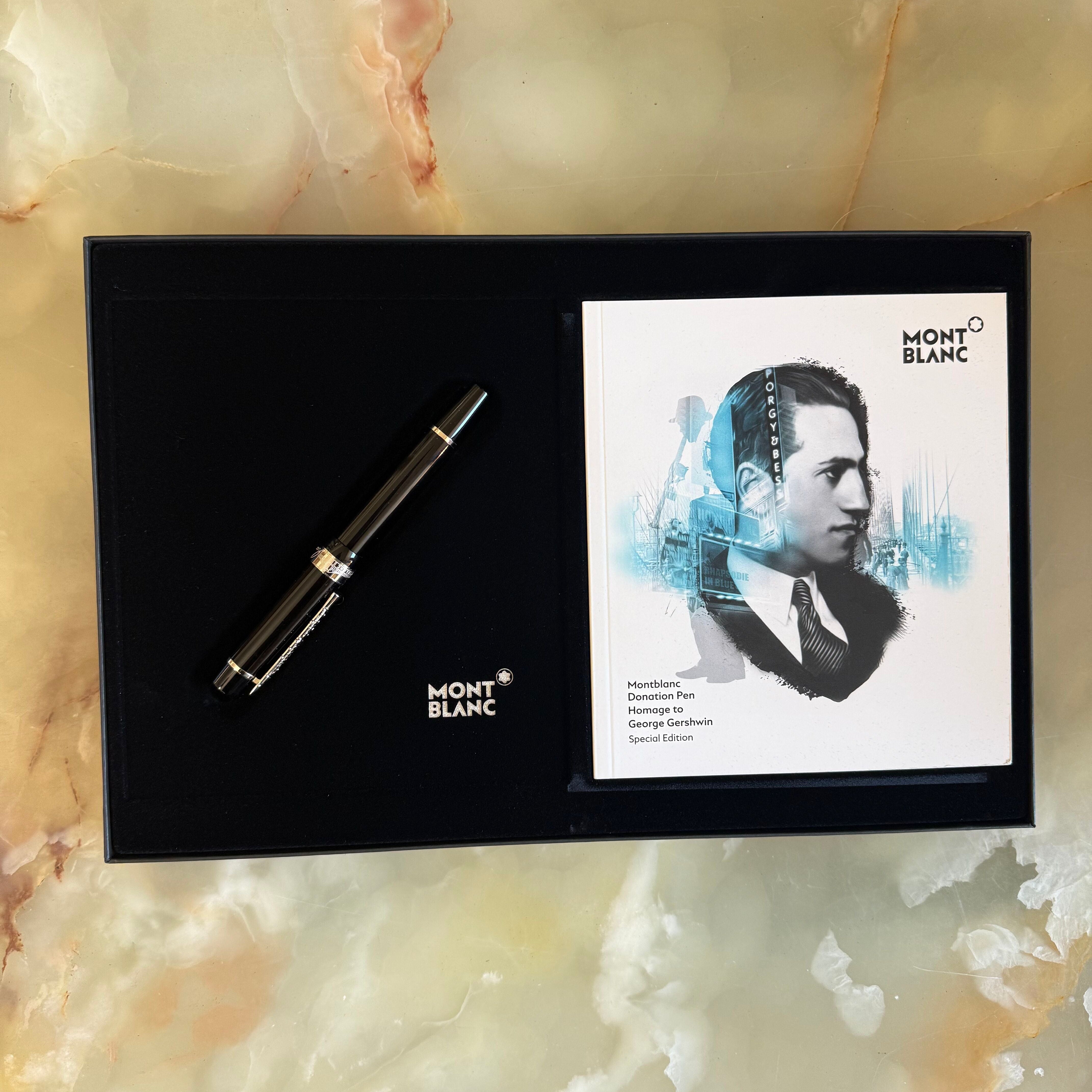 Montblanc Set Donation Pen Gershwin Fountain Pen M Prints MWISETMBGK40MT